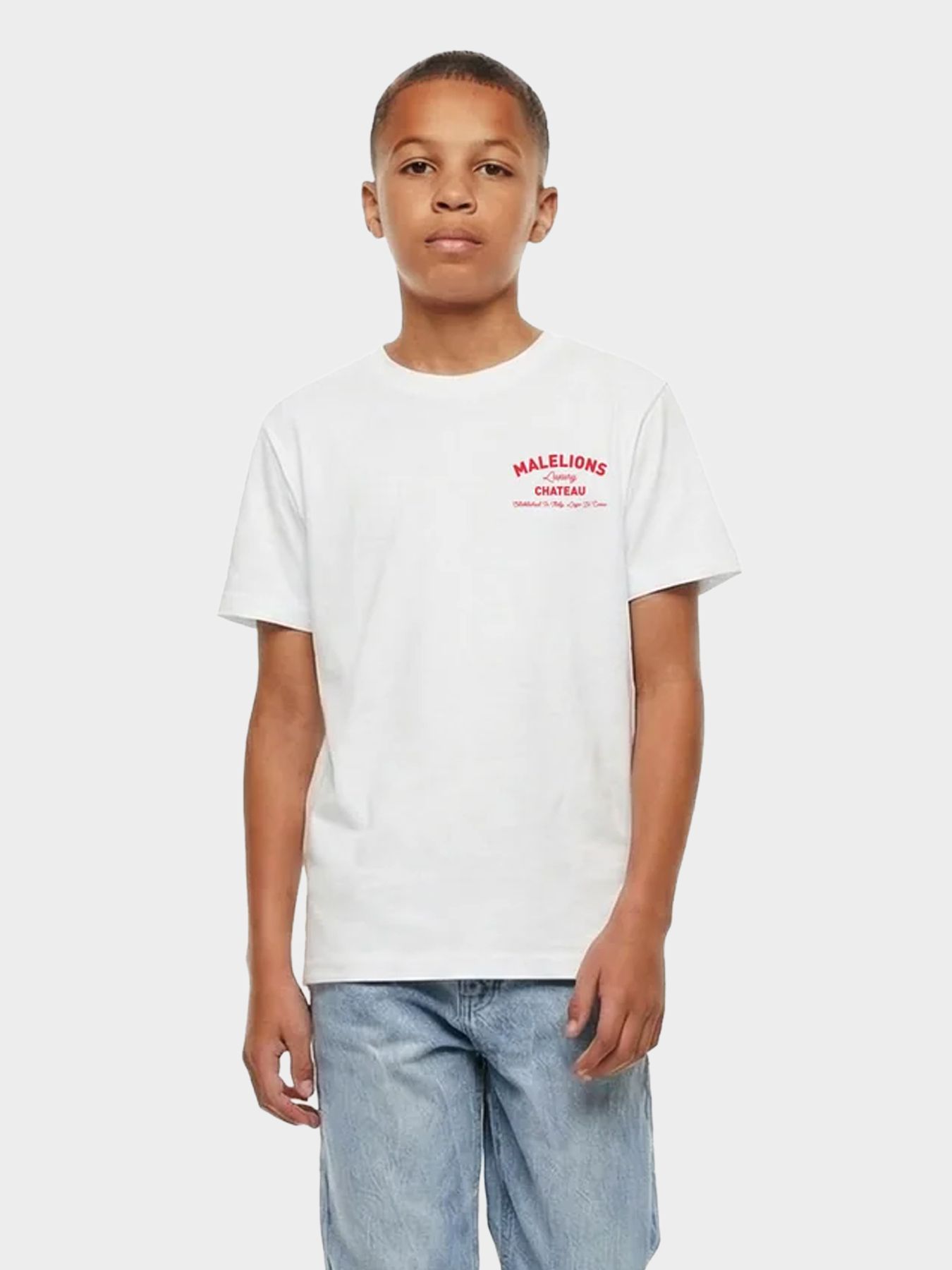 Malelions Malelions Junior Relaxed Chateau T-Shirt 40001 white 00116574-EKA26010700000005