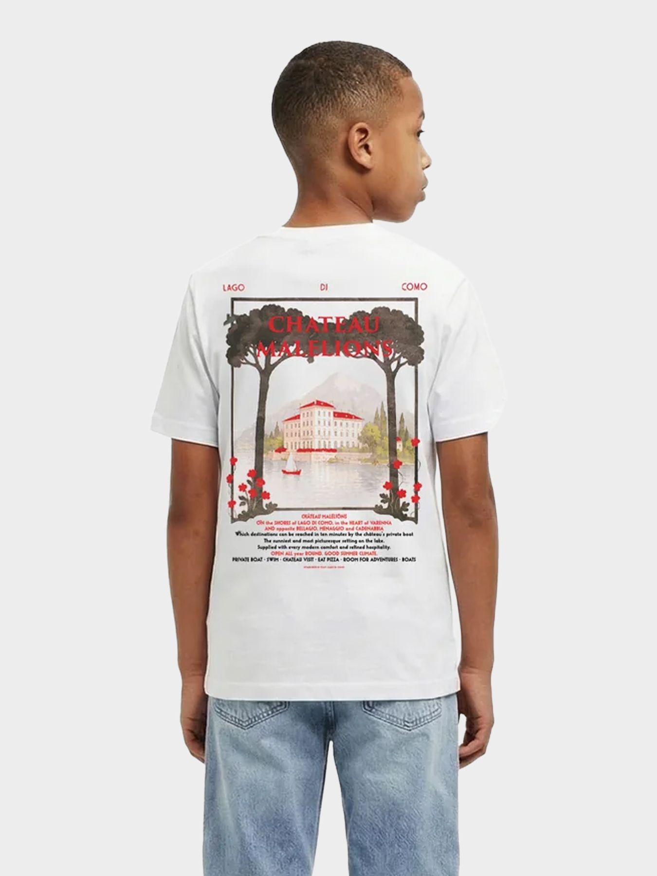 Malelions Malelions Junior Relaxed Chateau T-Shirt 40001 white 2900162914055