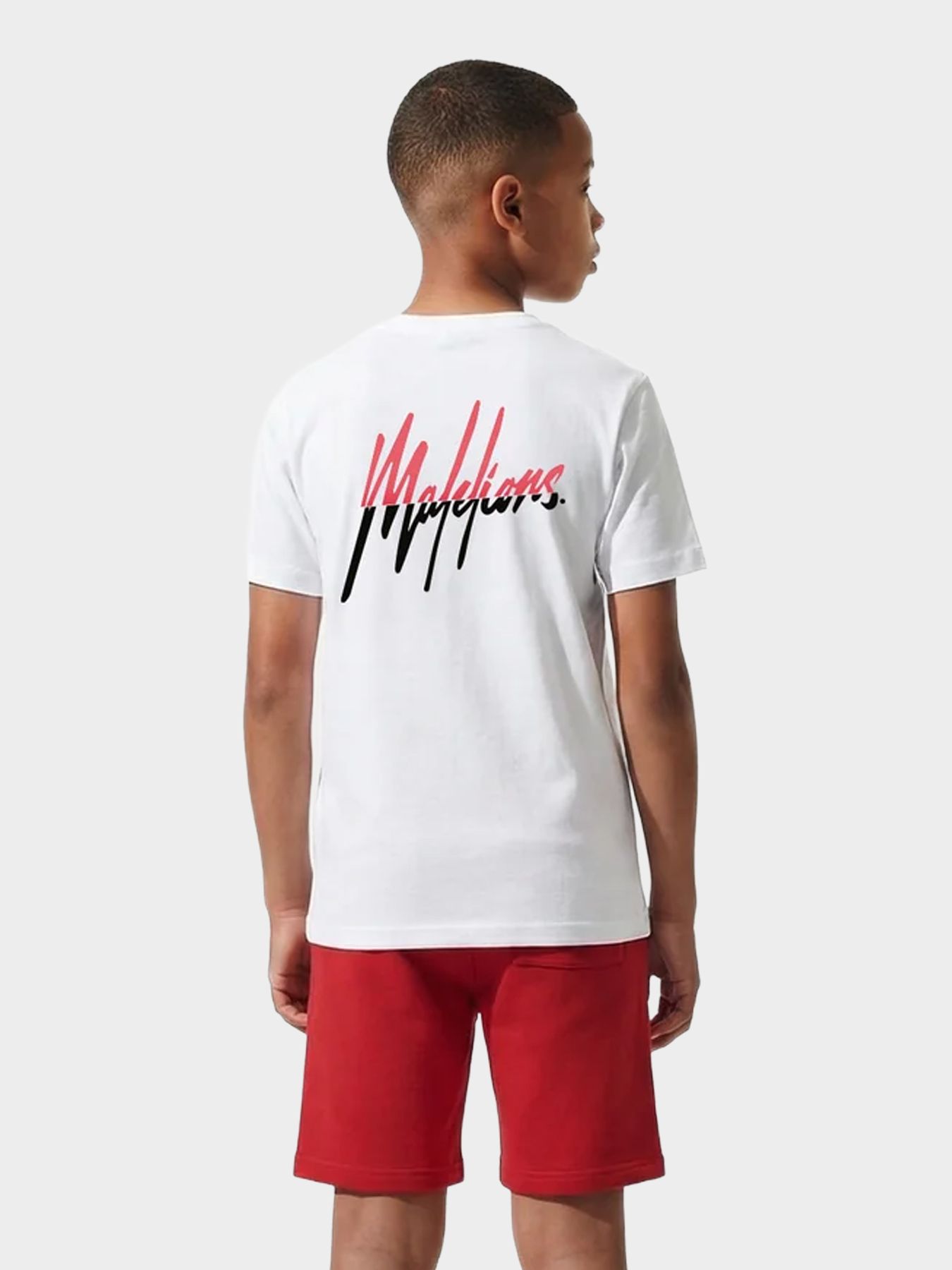 Malelions Malelions Junior Split T-Shirt 40009 white/red 2900162915038