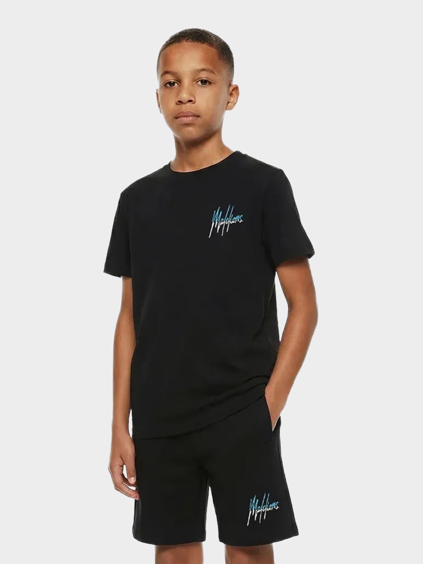 Malelions Malelions Junior Split T-Shirt 49006 black/blue 00116575-EKA26010700000016