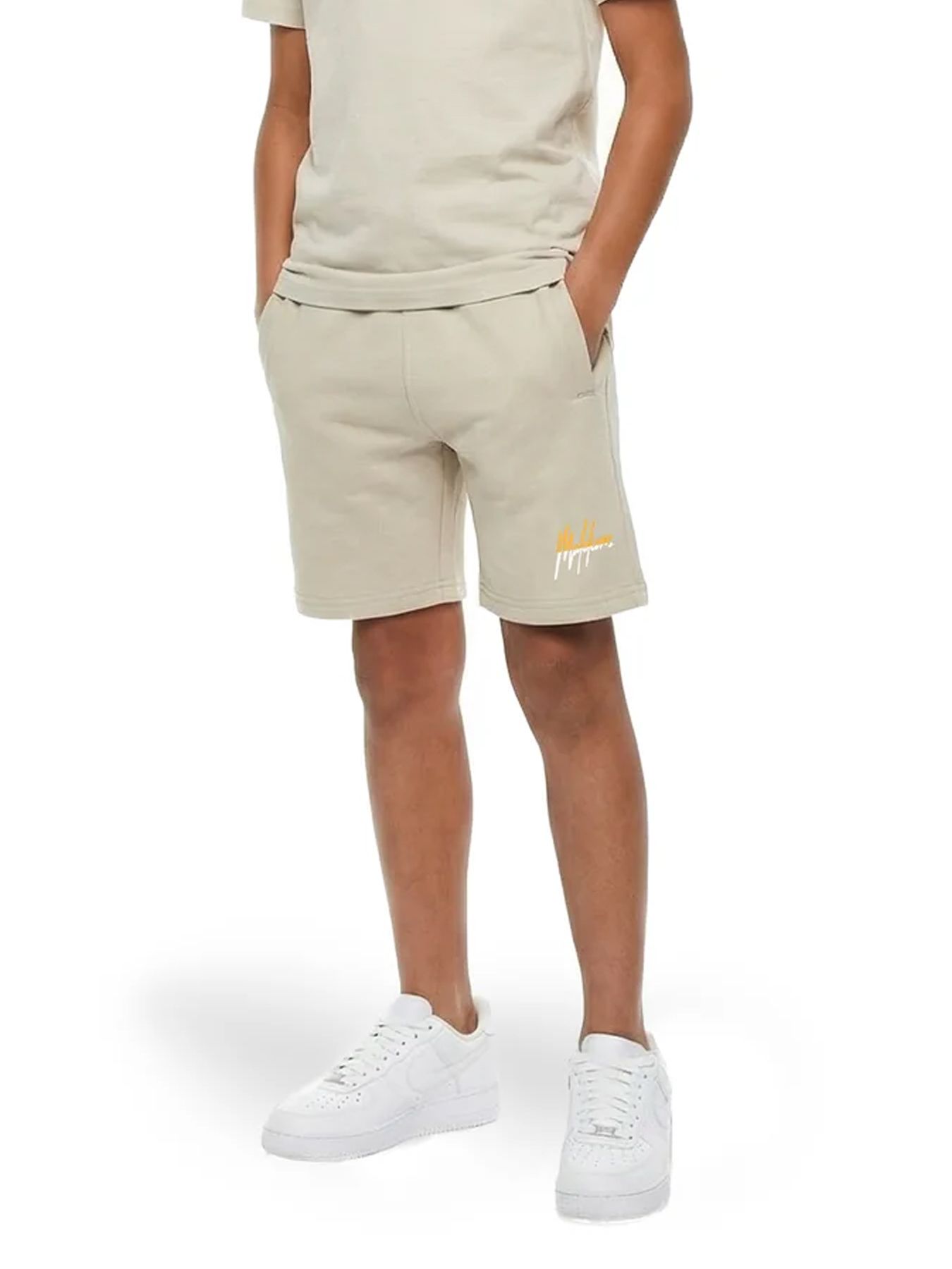 Malelions Malelions Junior Split Shorts 50010 beige/orange 00116576-EKA26010700000017