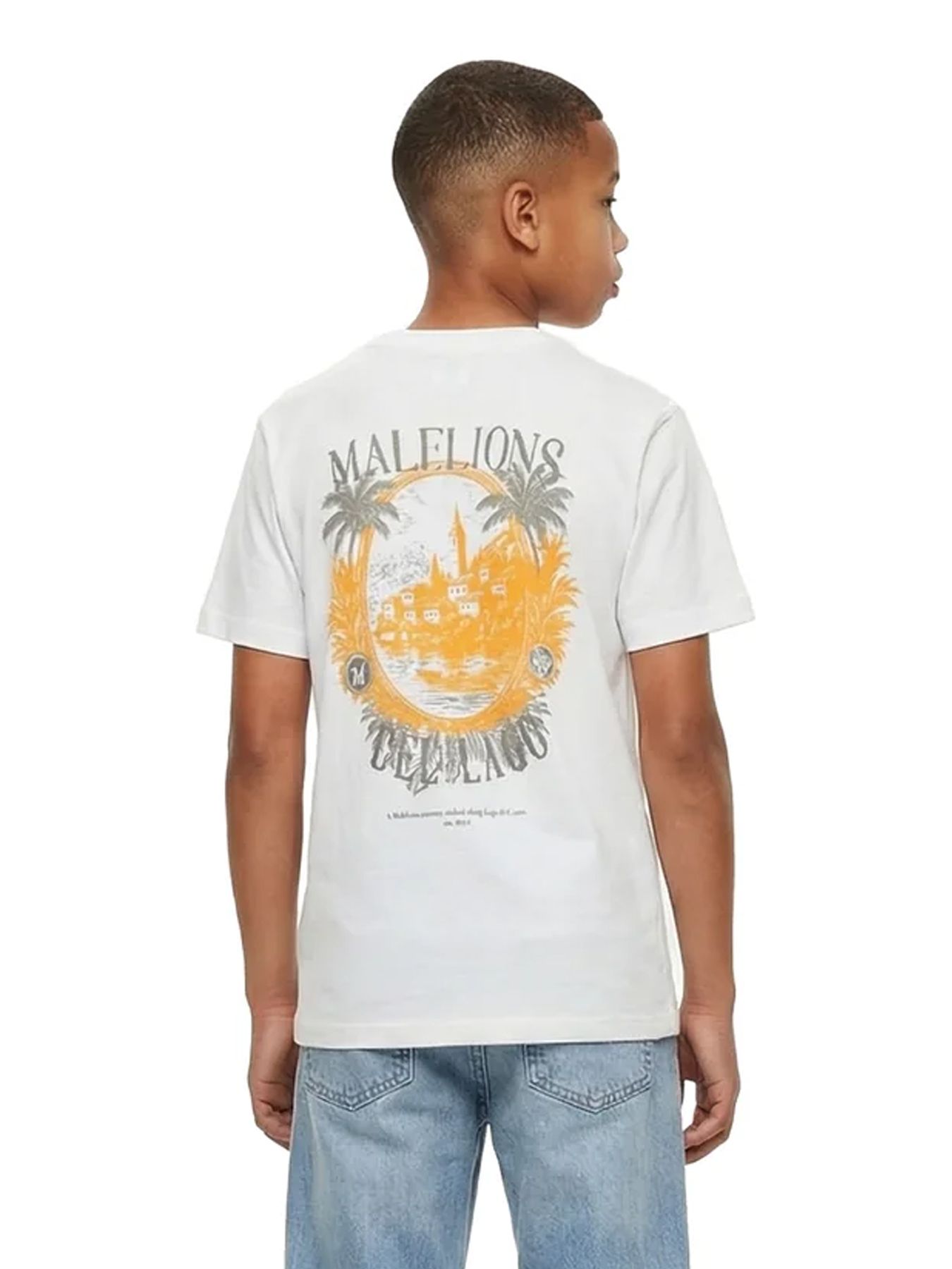 Malelions Malelions Junior Relaxed Lago T-Shirt 40002 off-white 00116577-EKA26010700000018