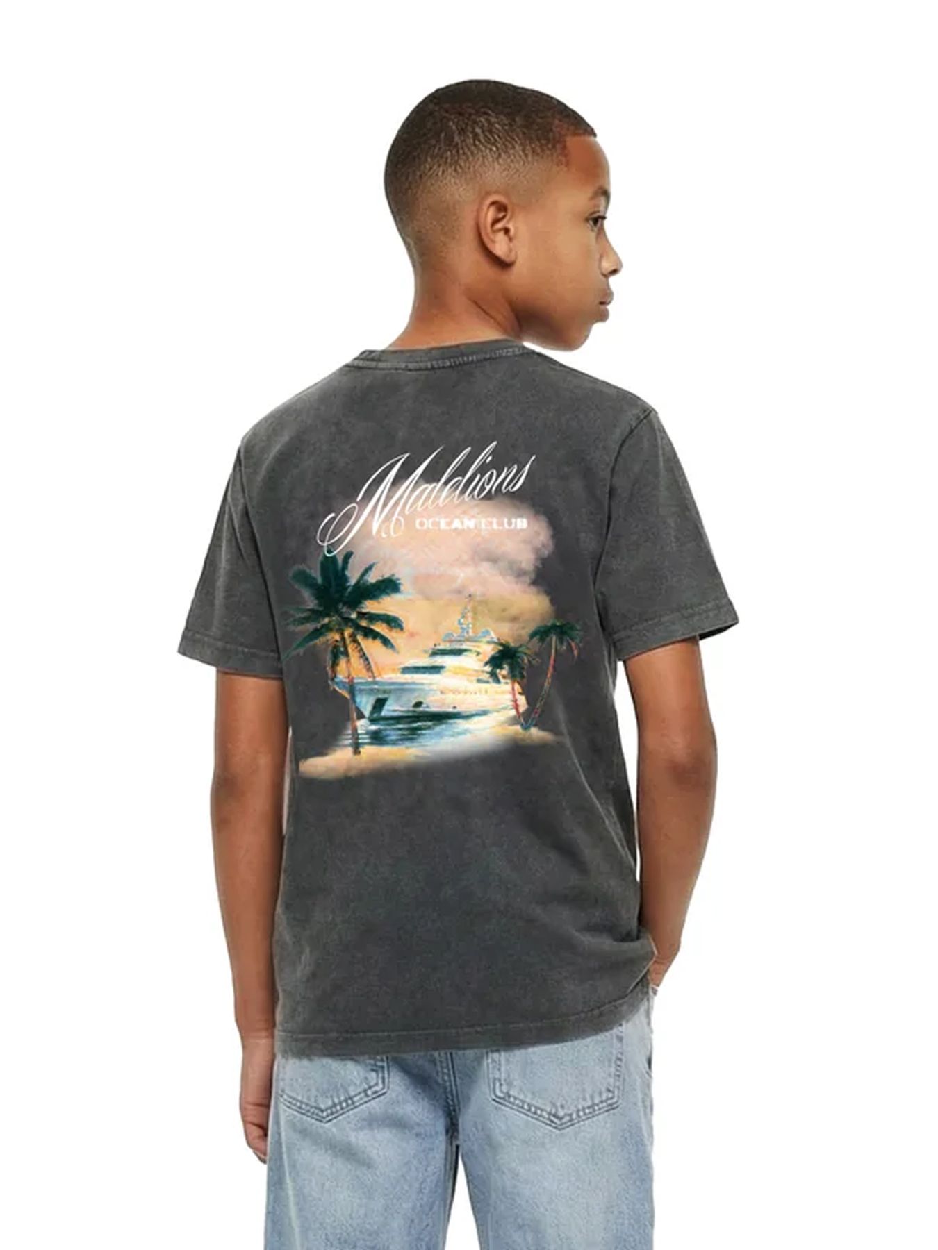 Malelions Malelions Junior Relaxed Yacht T-Shirt 59000 acid wash 2900162923033