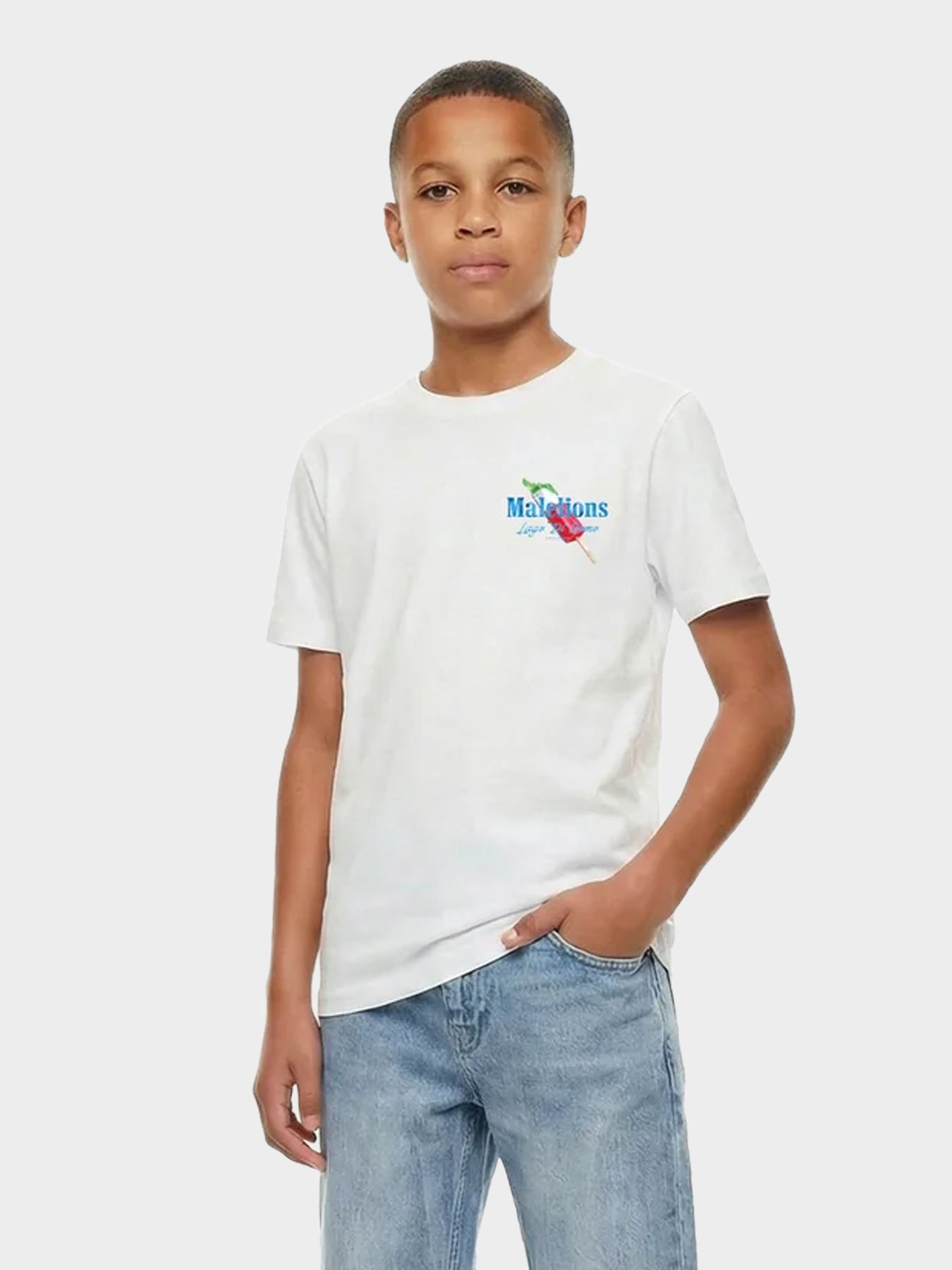 Malelions Malelions Junior Gelato T-Shirt 40001 white 00116579-EKA26010700000005
