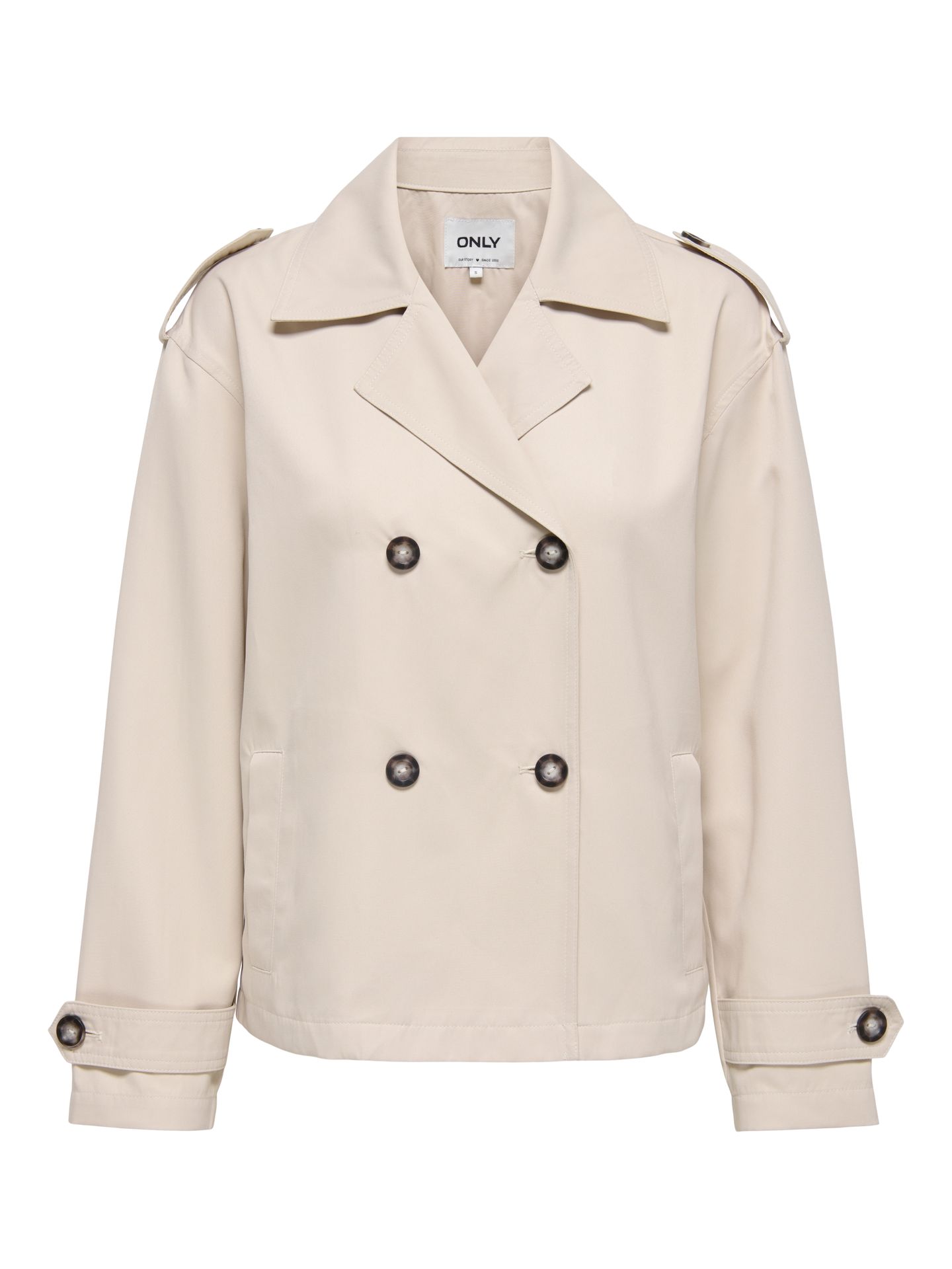 Only ONLHANNAH SHORT LIFE TRENCHCOAT OTW Humus 2900162942010