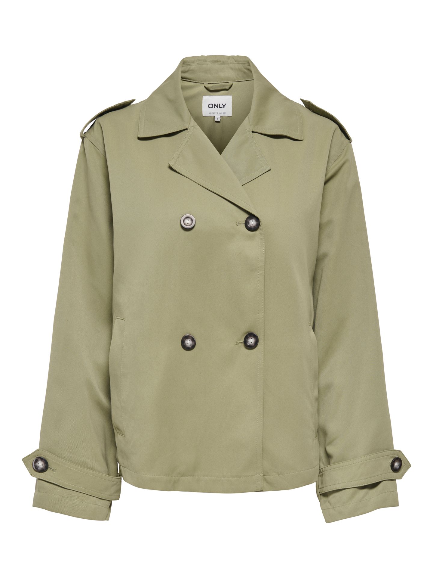 Only ONLHANNAH SHORT LIFE TRENCHCOAT OTW Aloe 2900162941013