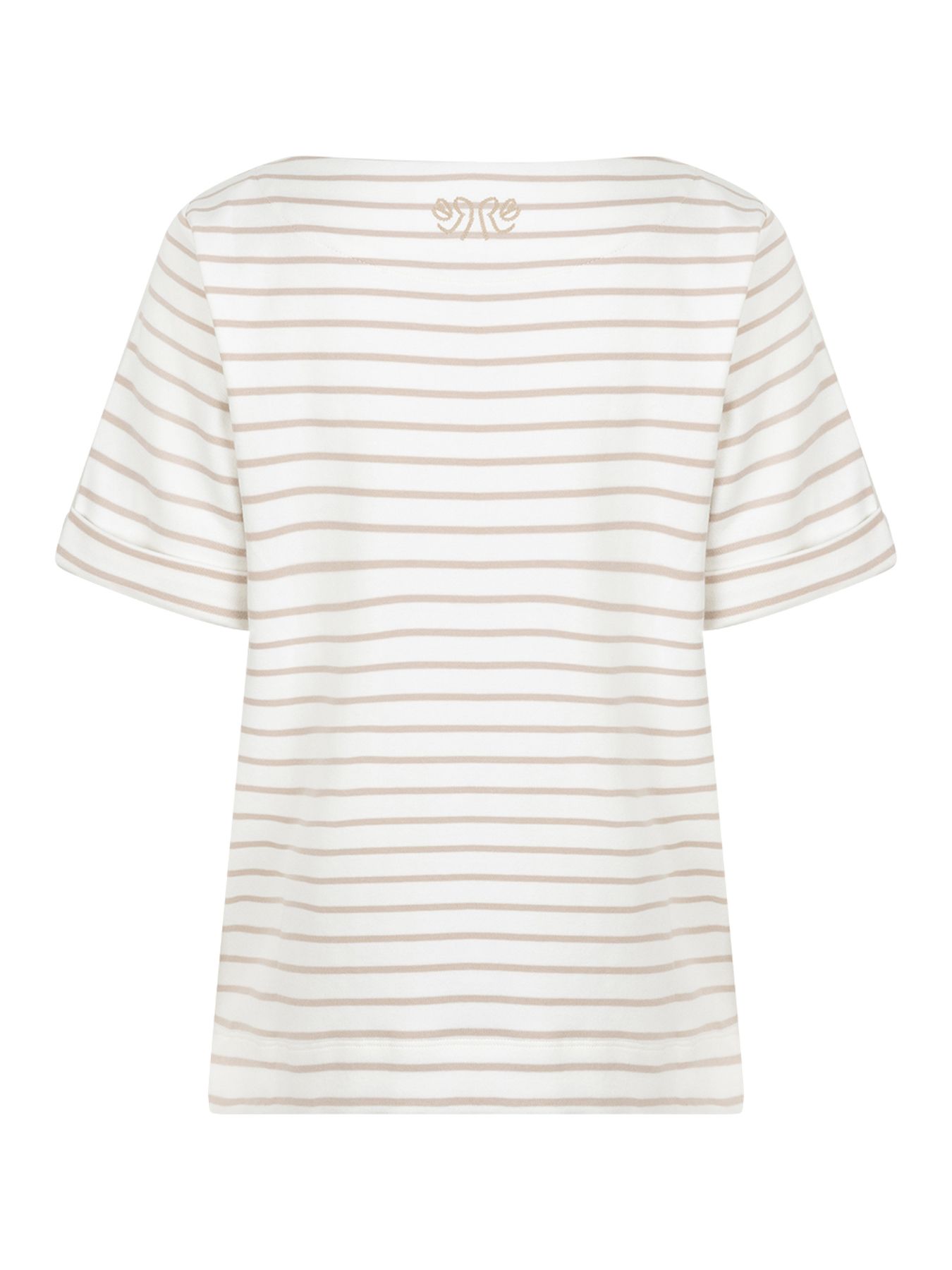 Red Button Terry Stripe Short Sleeve pebble99 2900163086058