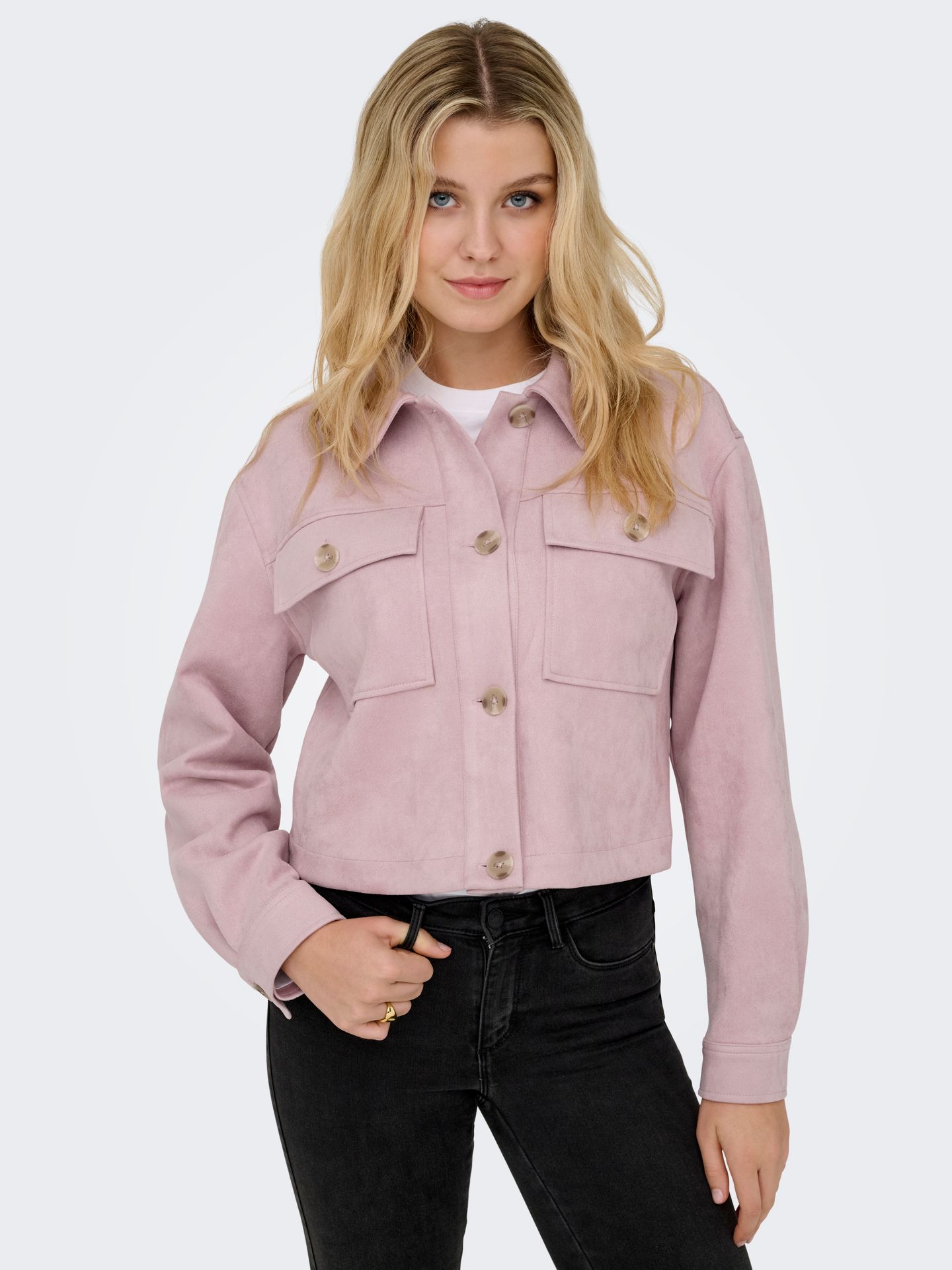 Only ONLBELICIA FAUX SUEDE JACKET OTW Burnished Lilac 2900162966016
