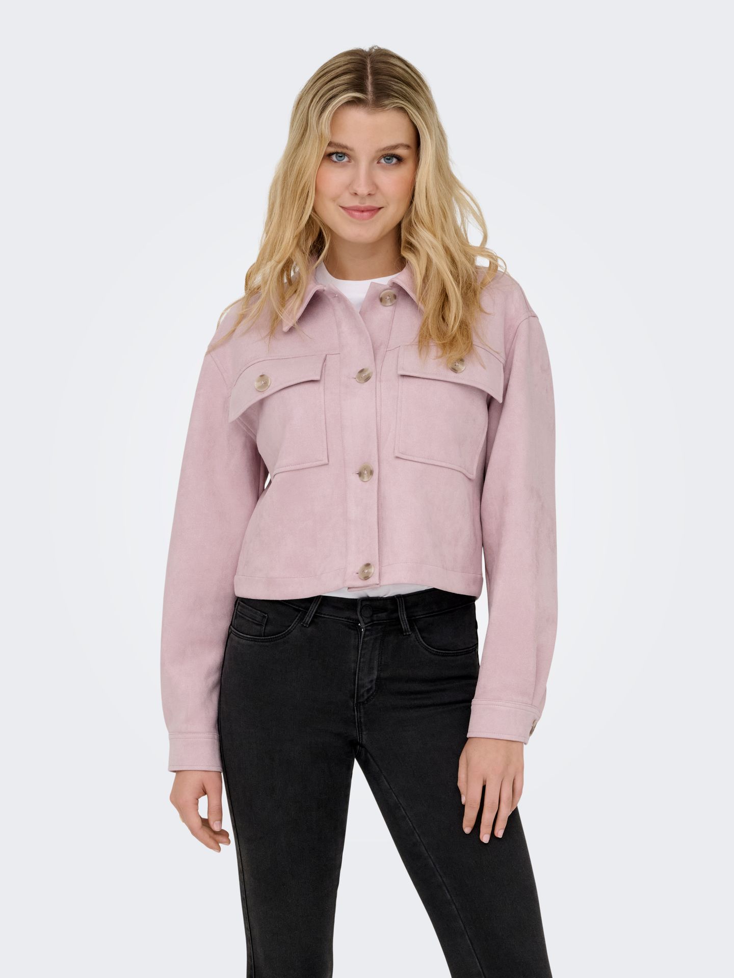 Only ONLBELICIA FAUX SUEDE JACKET OTW Burnished Lilac 2900162966016