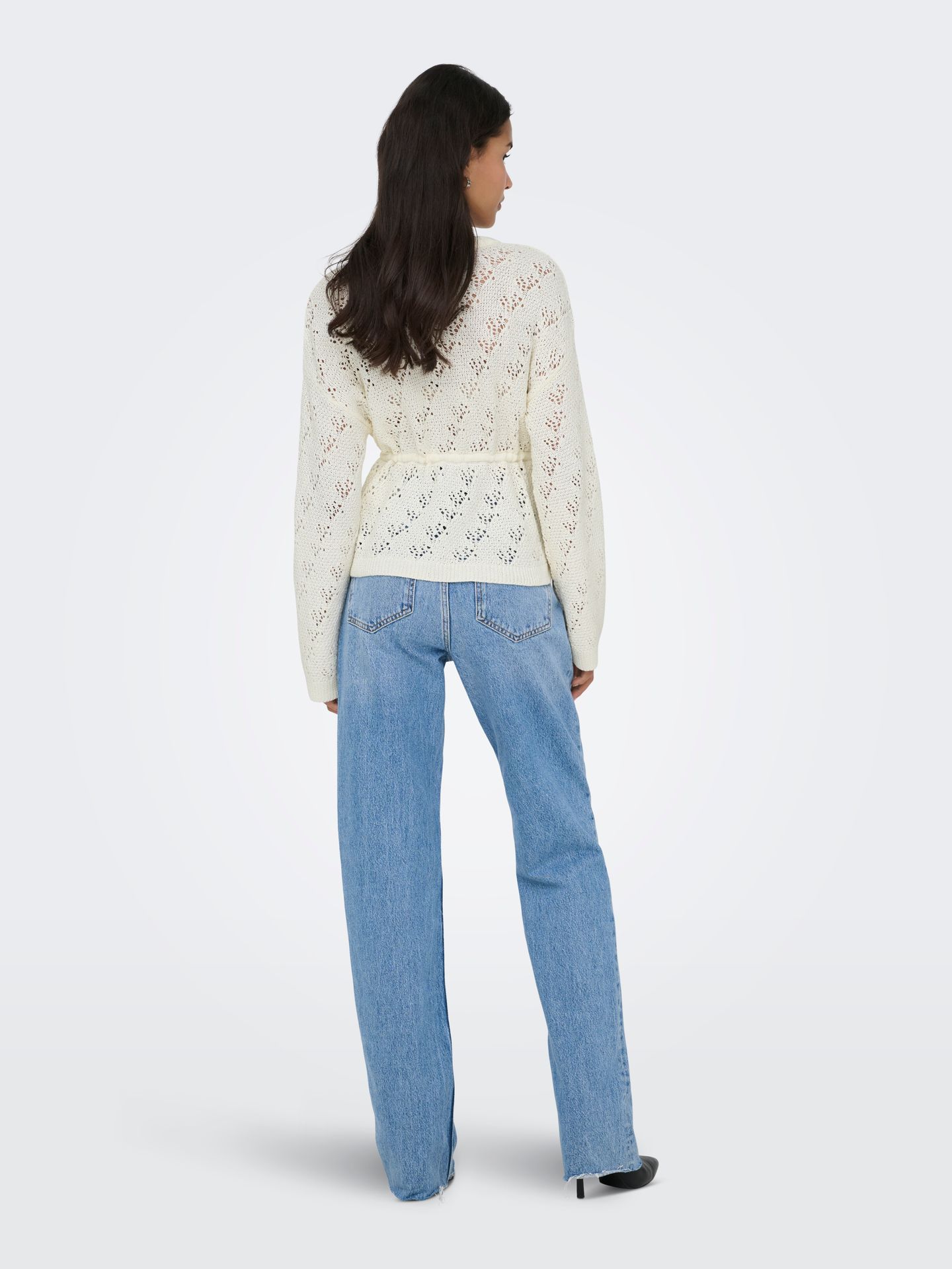 Only ONLELKE LIFE LS CARDIGAN CC KNT Birch/W. Melange 2900162950046