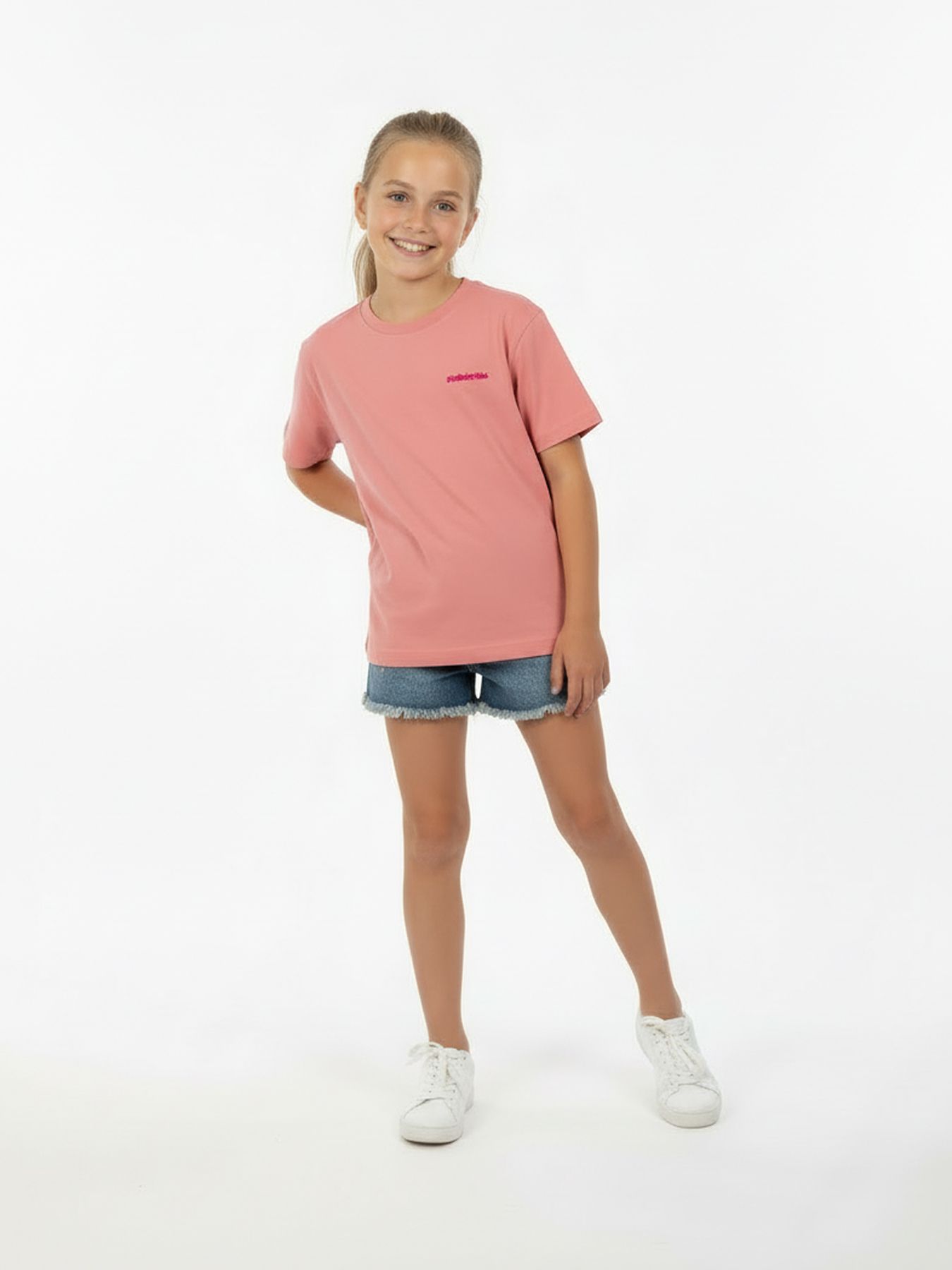 Only KOGRUTH SUN LIFE S/S TOP BOX CS JRS Begonia Pink/Mars Red Lines/23/Stud 2900162962025