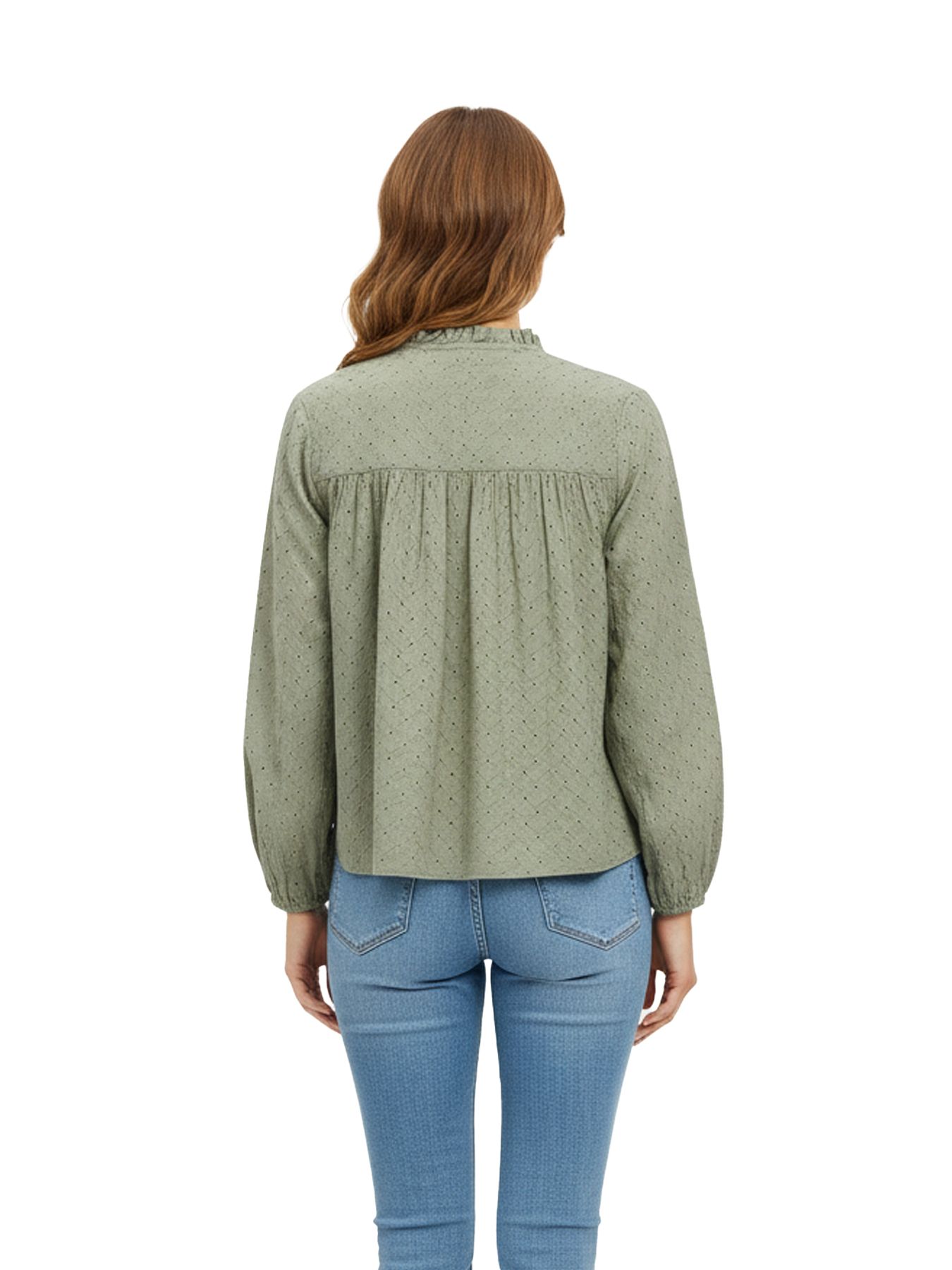 Only ONLNOELYS L/S EMBROIDED SHIRT WVN C Mermaid 2900162965057