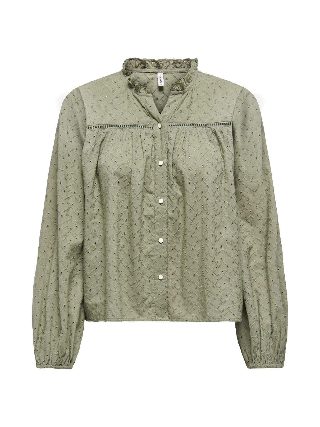 Only ONLNOELYS L/S EMBROIDED SHIRT WVN C Mermaid 2900162965057