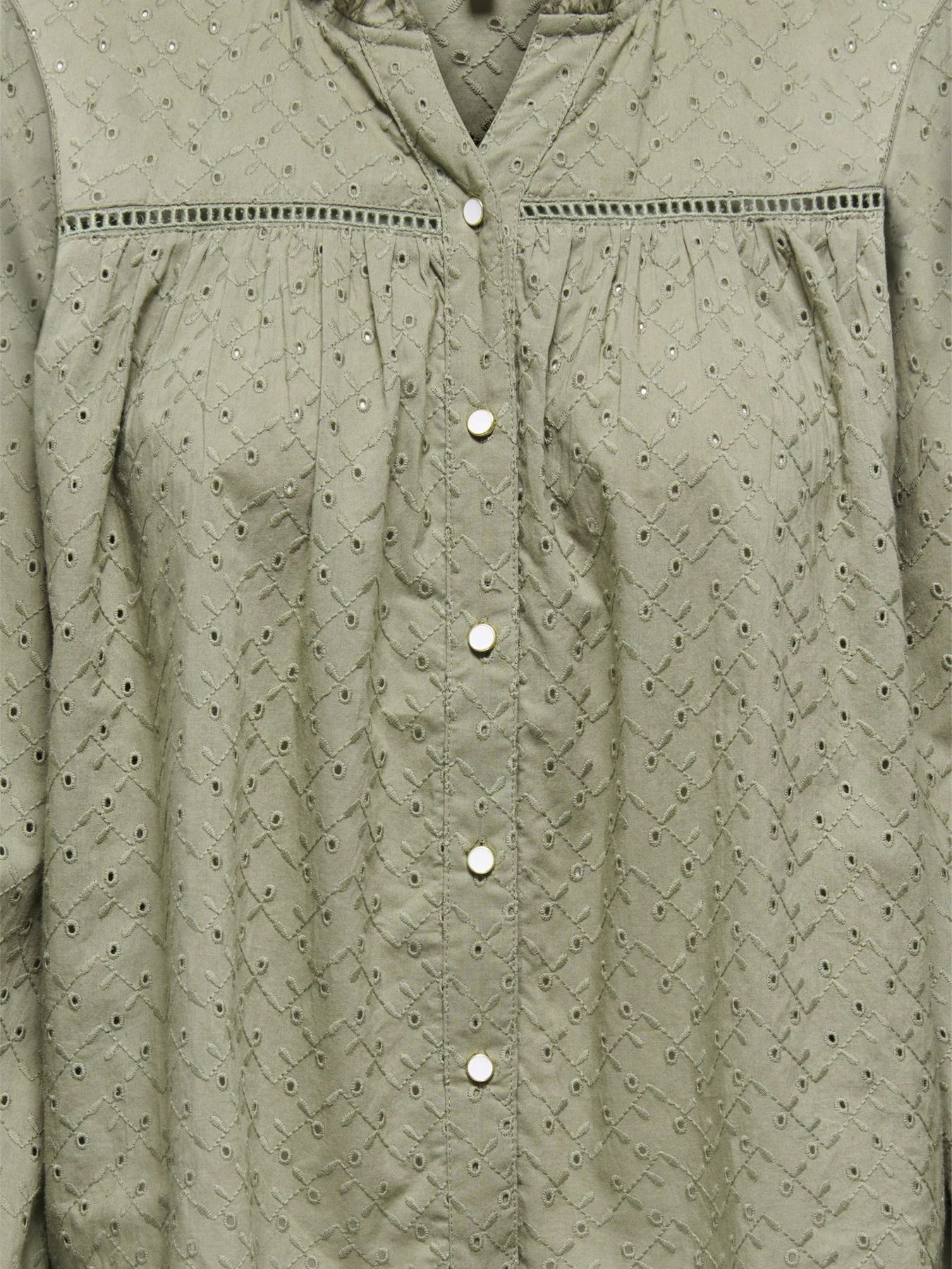 Only ONLNOELYS L/S EMBROIDED SHIRT WVN C Mermaid 2900162965057