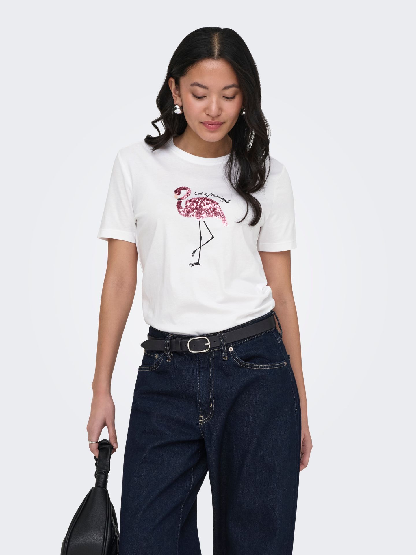 Only ONLKITA REG S/S PRINT TOP NOOS Bright White/Lemon 00116605-EKA26011400002682