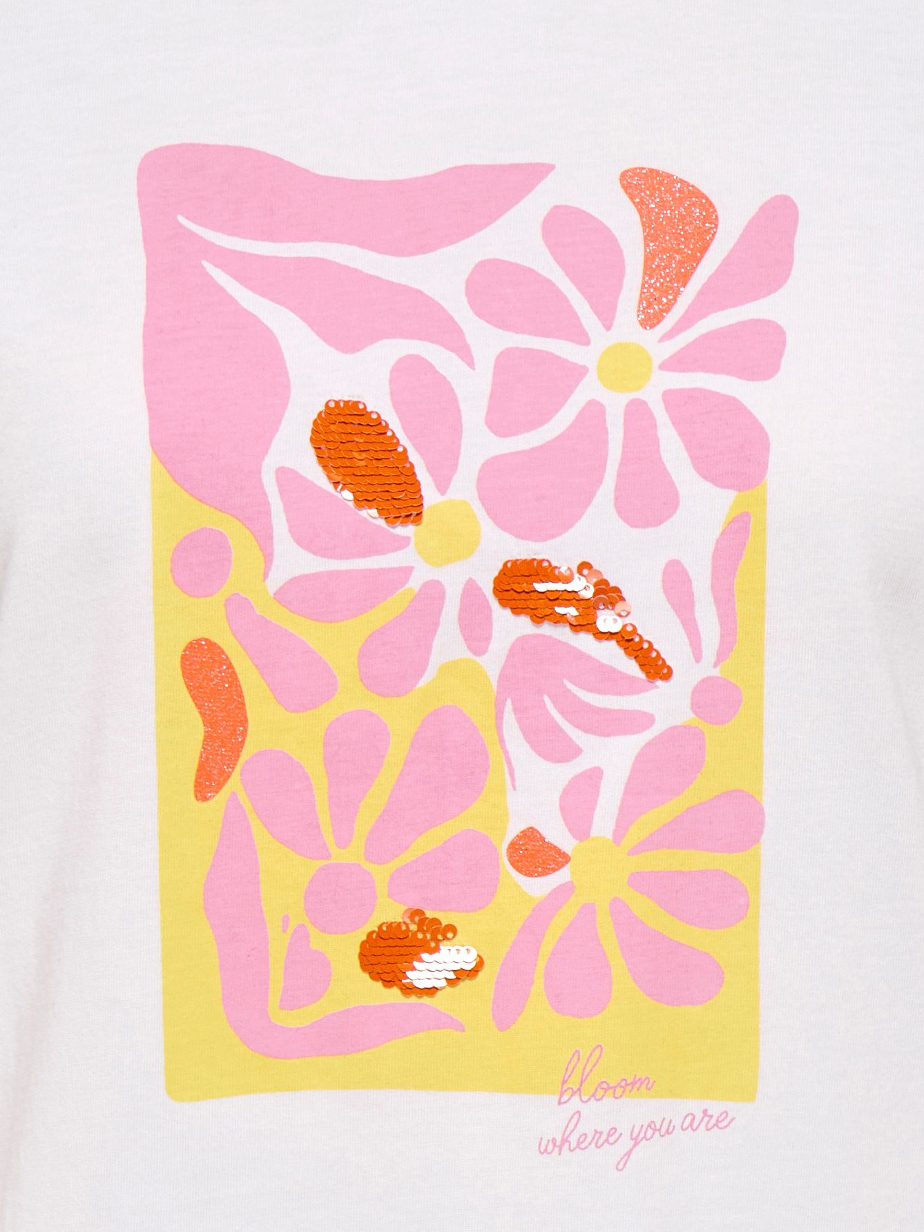 Only ONLKITA REG S/S PRINT TOP NOOS Bright White/Oasis 2900162969017