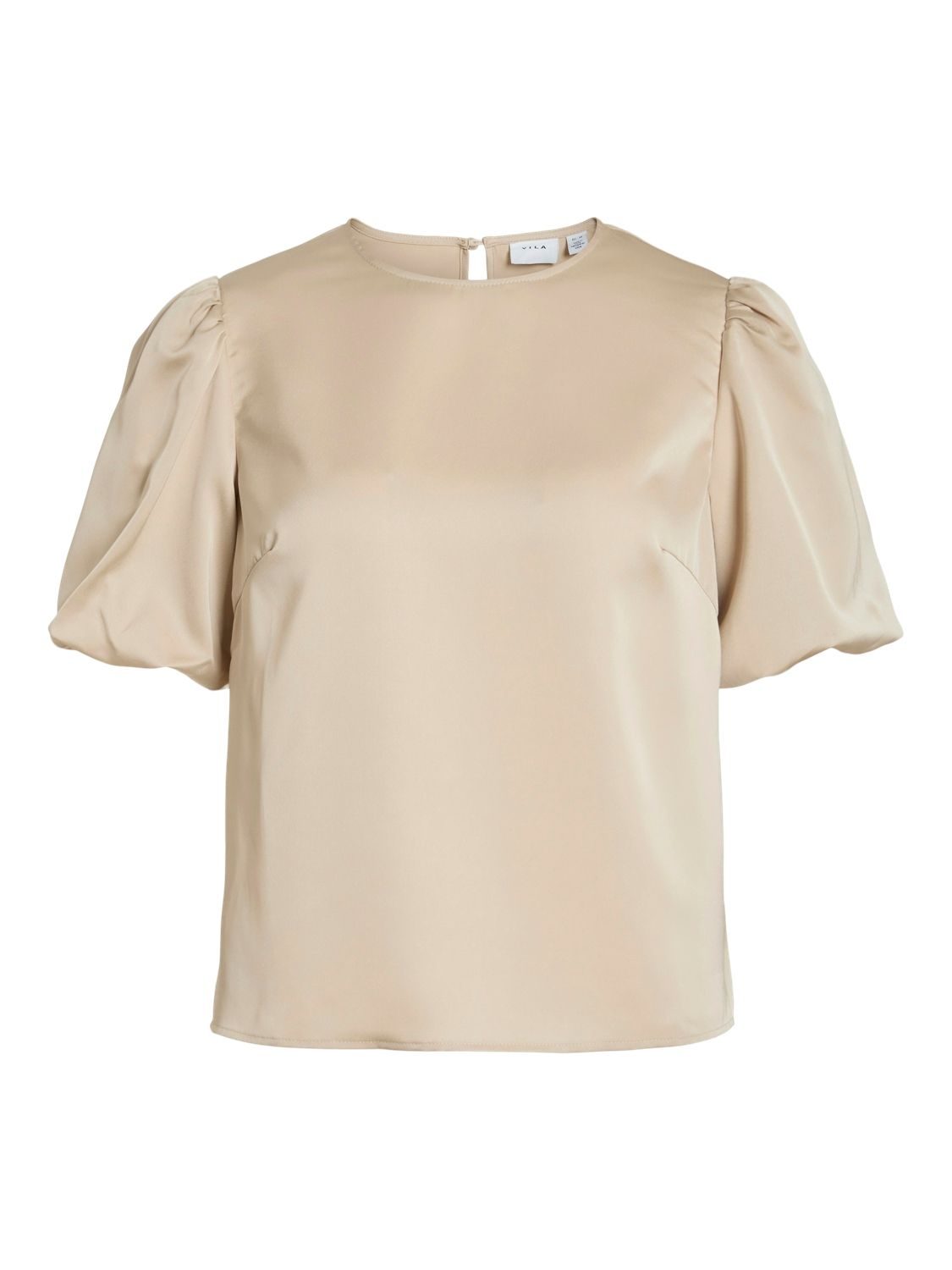 Object VIELLETTE 2/4 SATIN PUFF TOP - NOOS Cement 2900162971010
