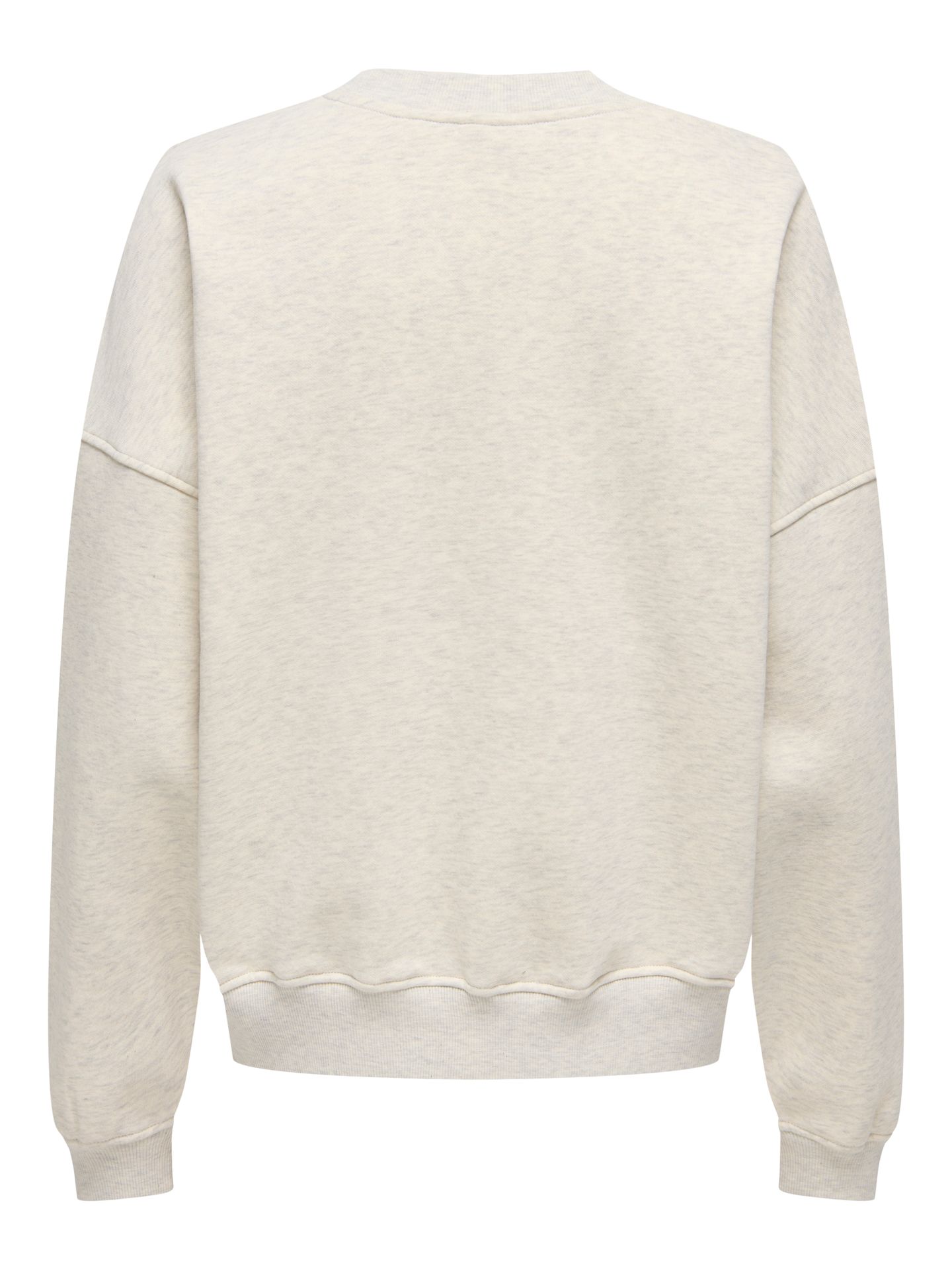 JDY JDYMESA LIFE L/S O-NK EMB SWEAT JRS Oatmeal/MELANGE 2900167341054