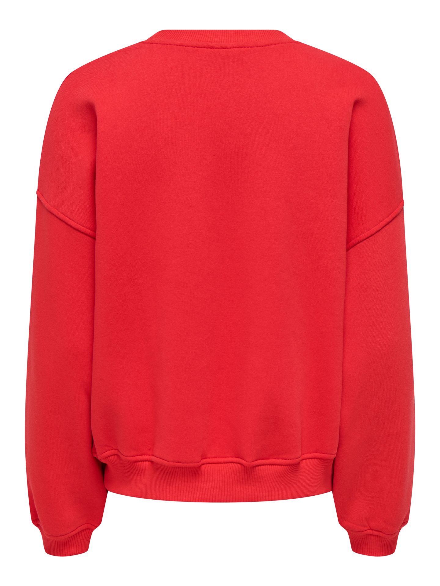 JDY JDYMESA LIFE L/S O-NK EMB SWEAT JRS Racing Red/PARIS AVEC AMOUR 2900166739012