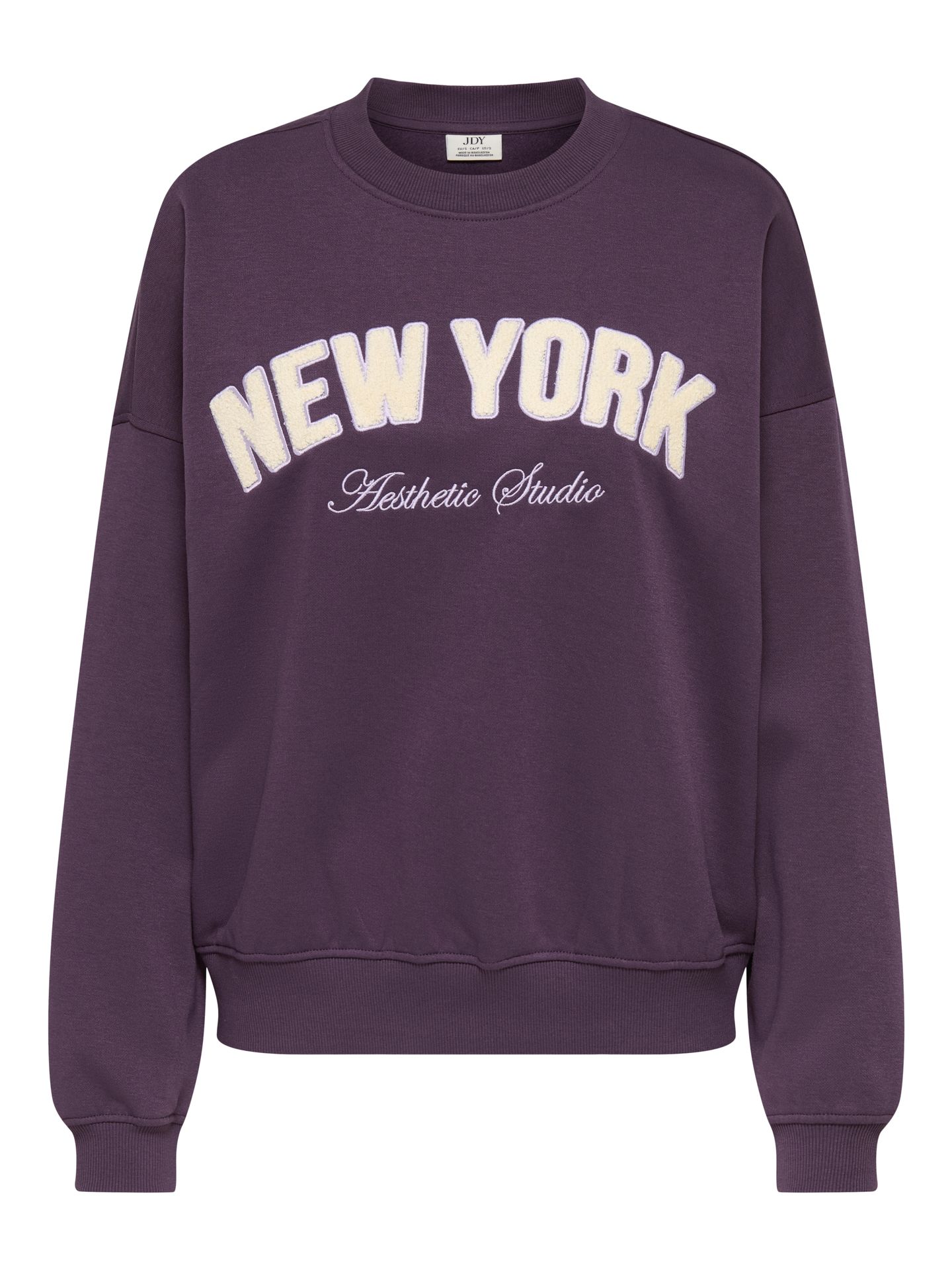 Only JDYMESA LIFE L/S O-NK EMB SWEAT JRS Plum Perfect/LAVENDER GRAY+BIRCH AE 00116613-EKA26011400003780