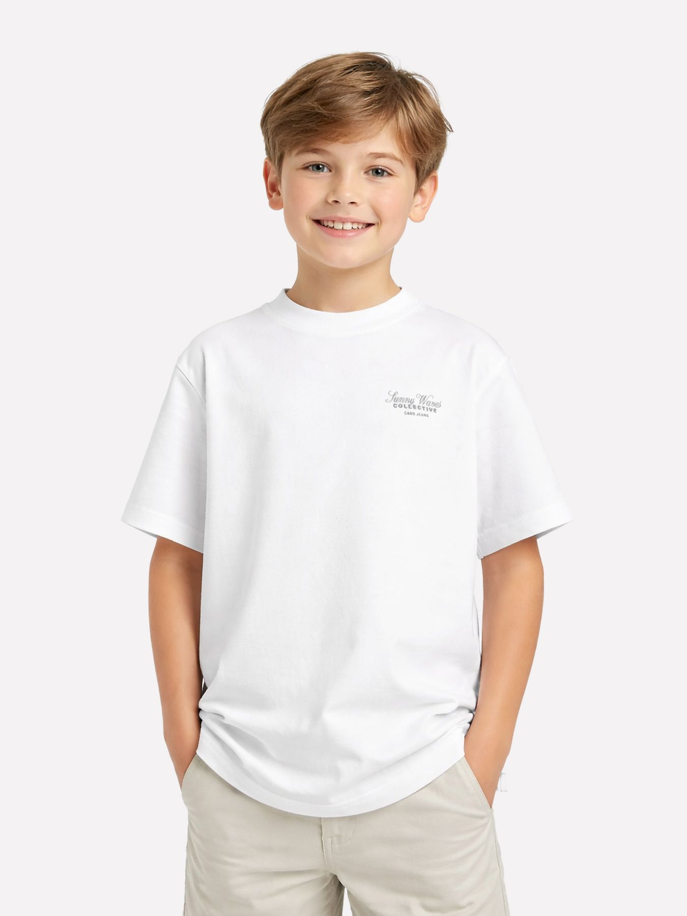 Cars jeans Kids KEYNO TS  23 white 00116651-EKA03000200000041