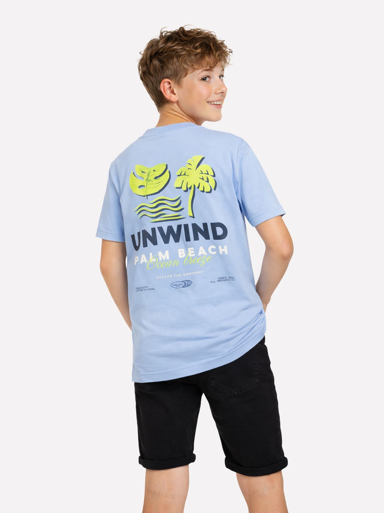 Cars jeans Kids PLUYO TS Backprint  71 grey blue 2900163068016