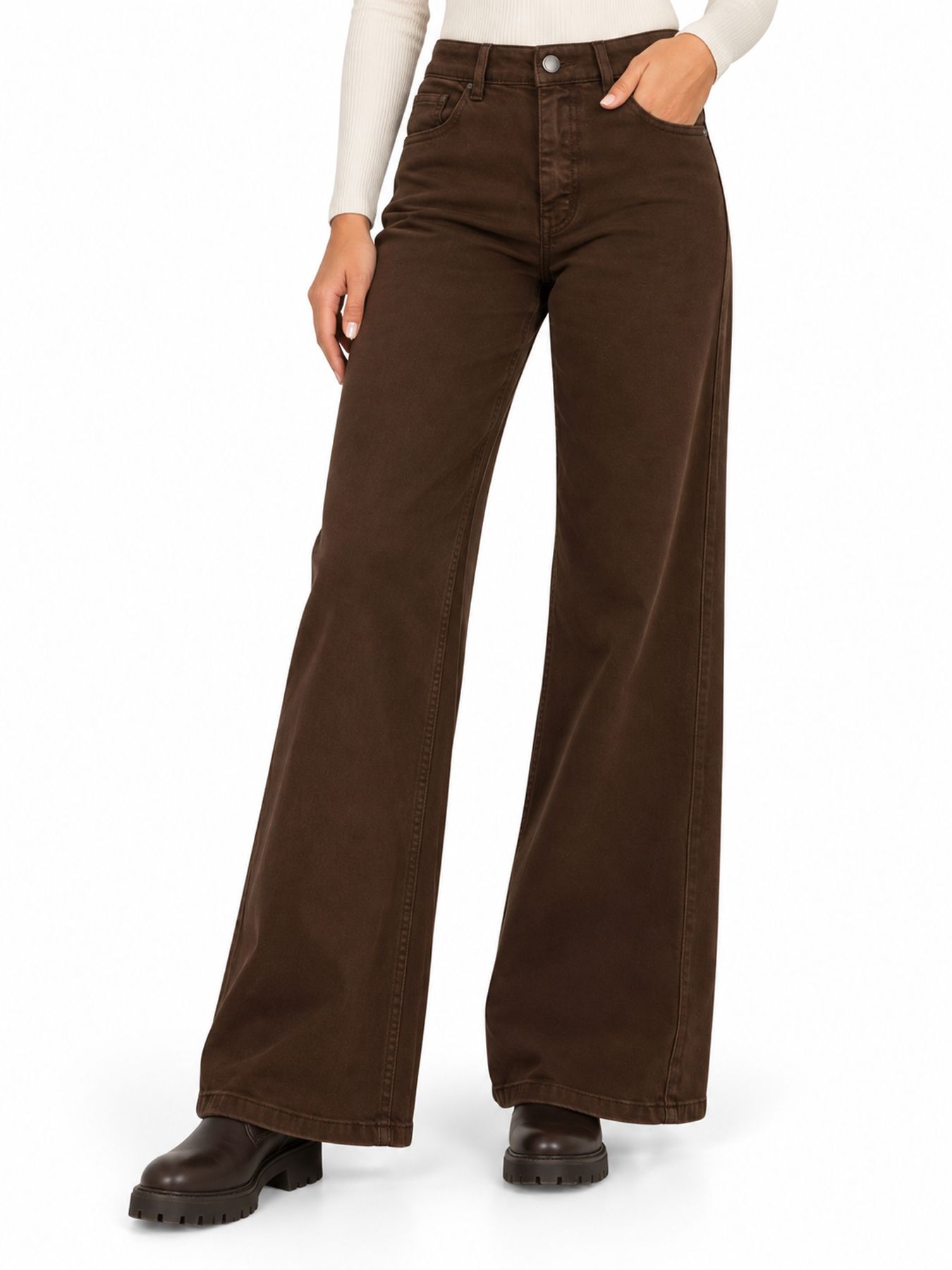Red Button Claudette tencel twill praline737 00116701-EKA26007300000120