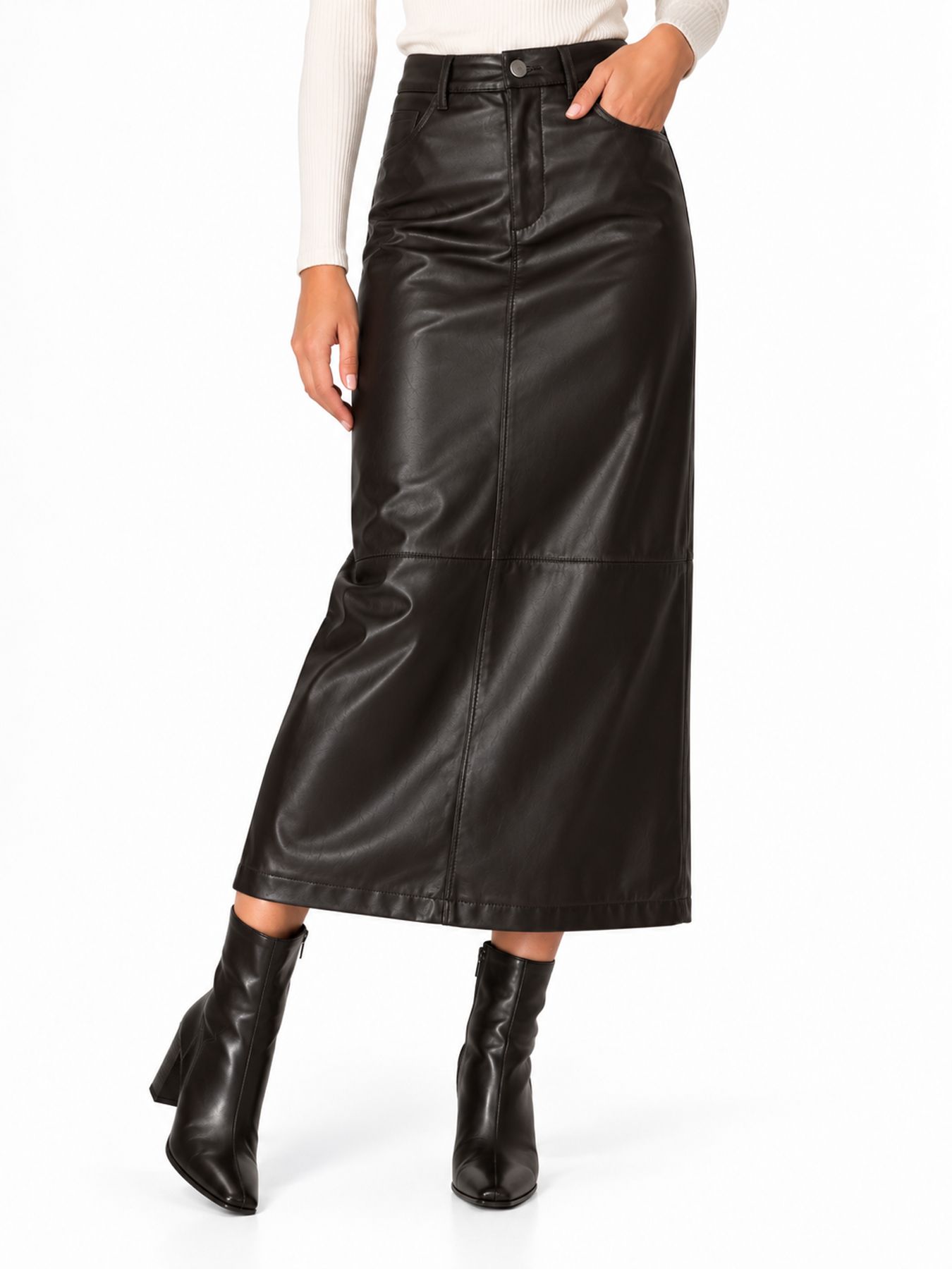 Red Button Alina Faux leather espresso59 00116703-EKA26007300000118