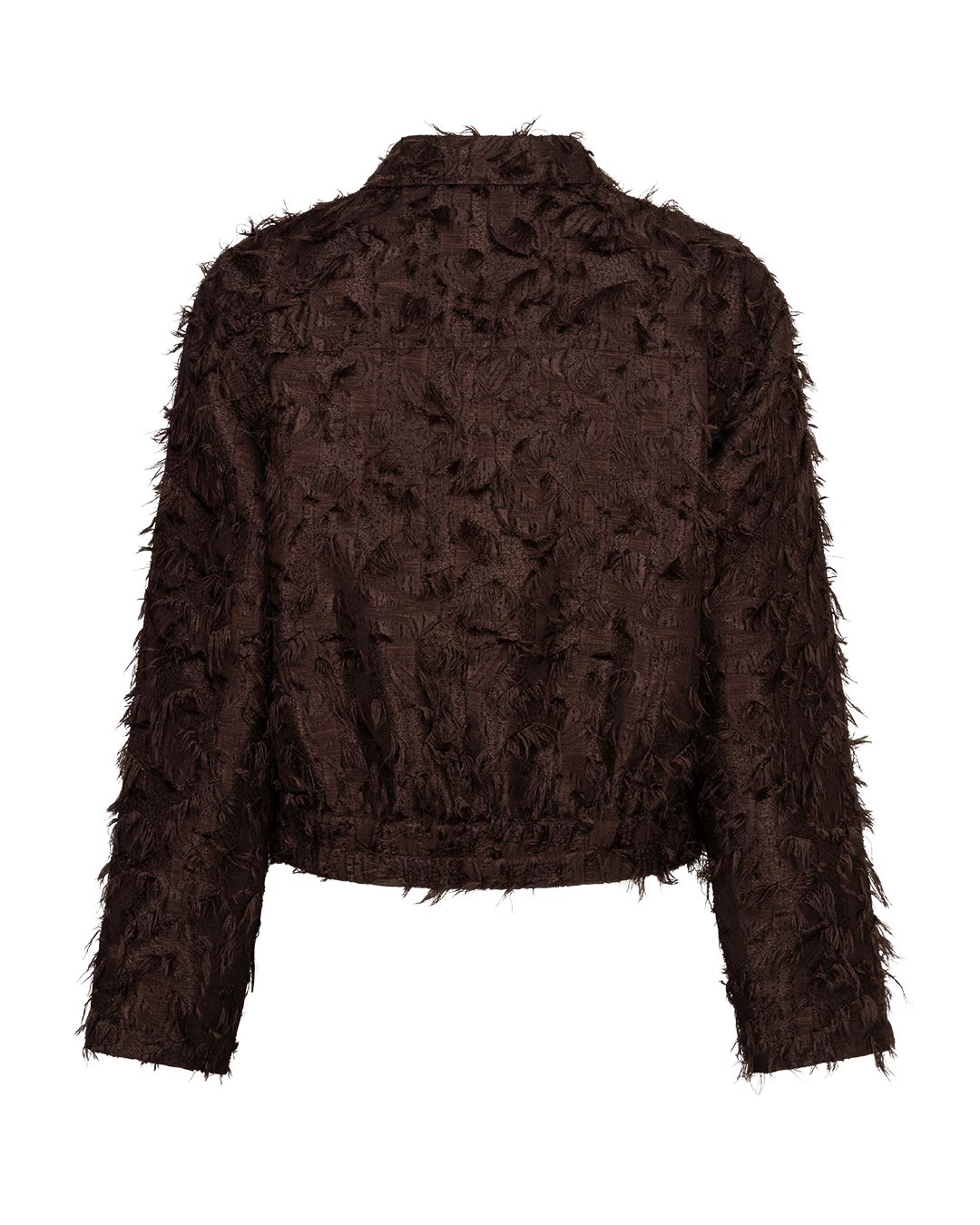 Red Button Bomber fringes espresso59 2900163220025
