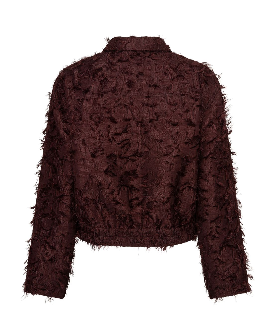 Red Button Bomber fringes burgundy344 2900163219050