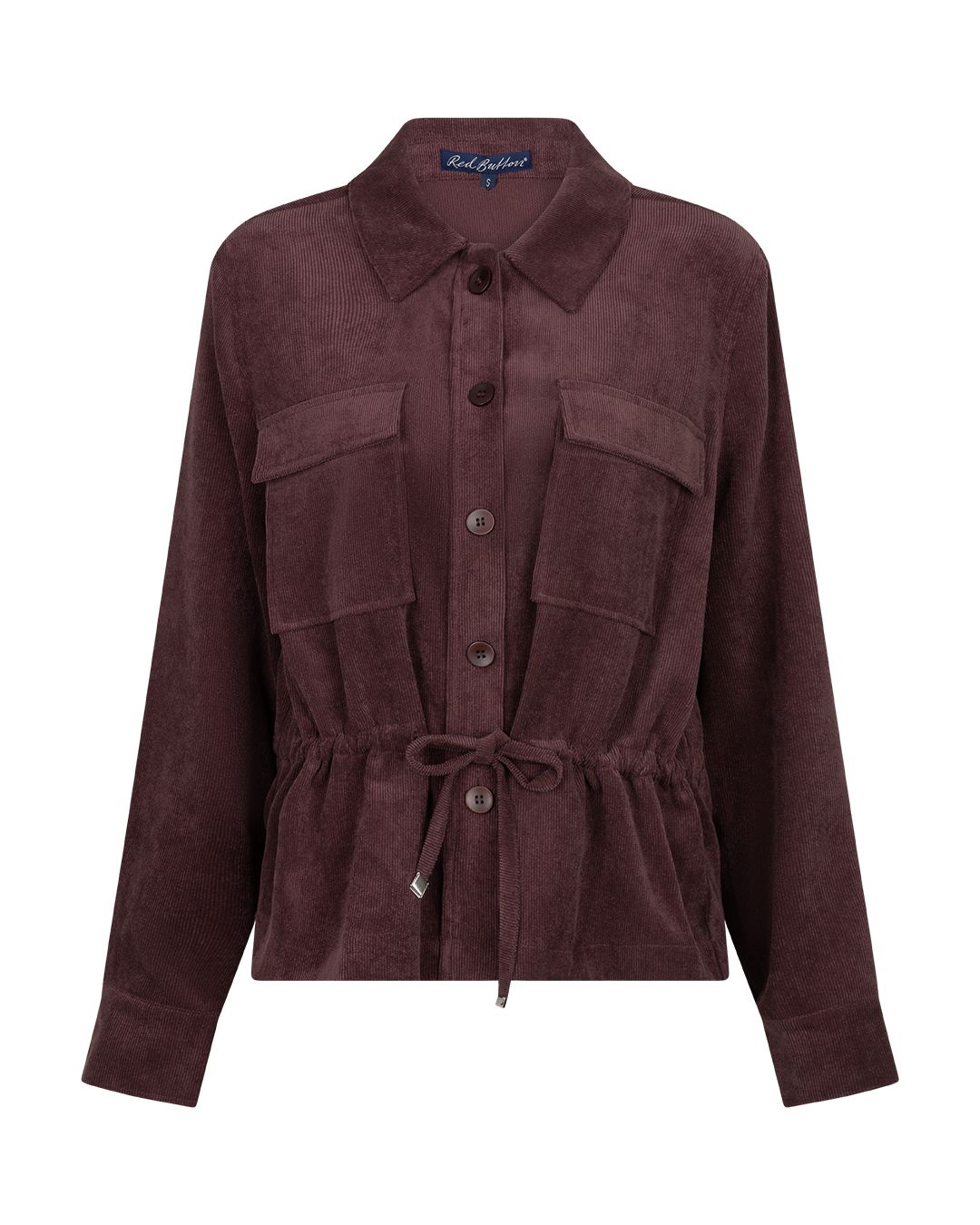 Red Button Drew overblouse finecord burgundy344 2900163229028
