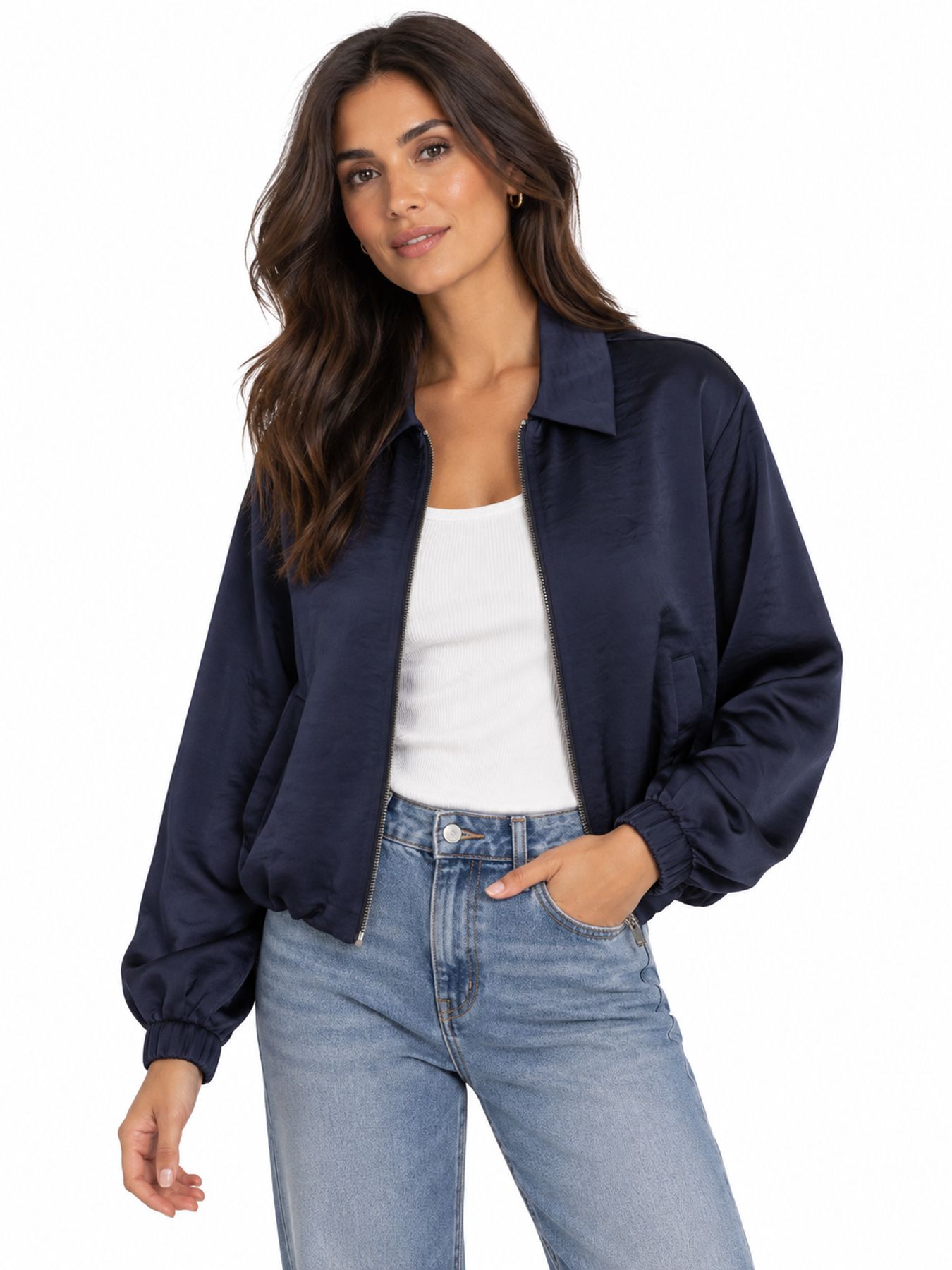 Red Button Avy satin Indigo Blue429 00116741-EKA26007300000128