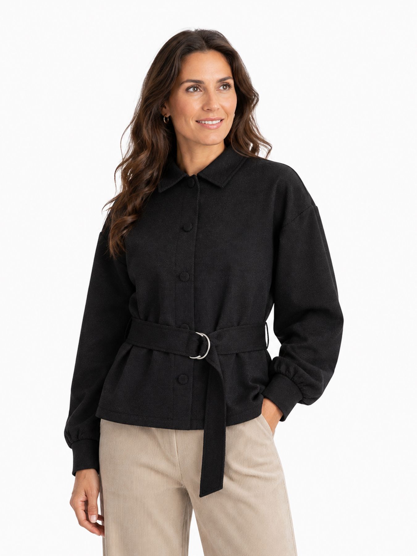 Red Button Blouse jacket fancy punta black1 00116743-EKA26007300000027
