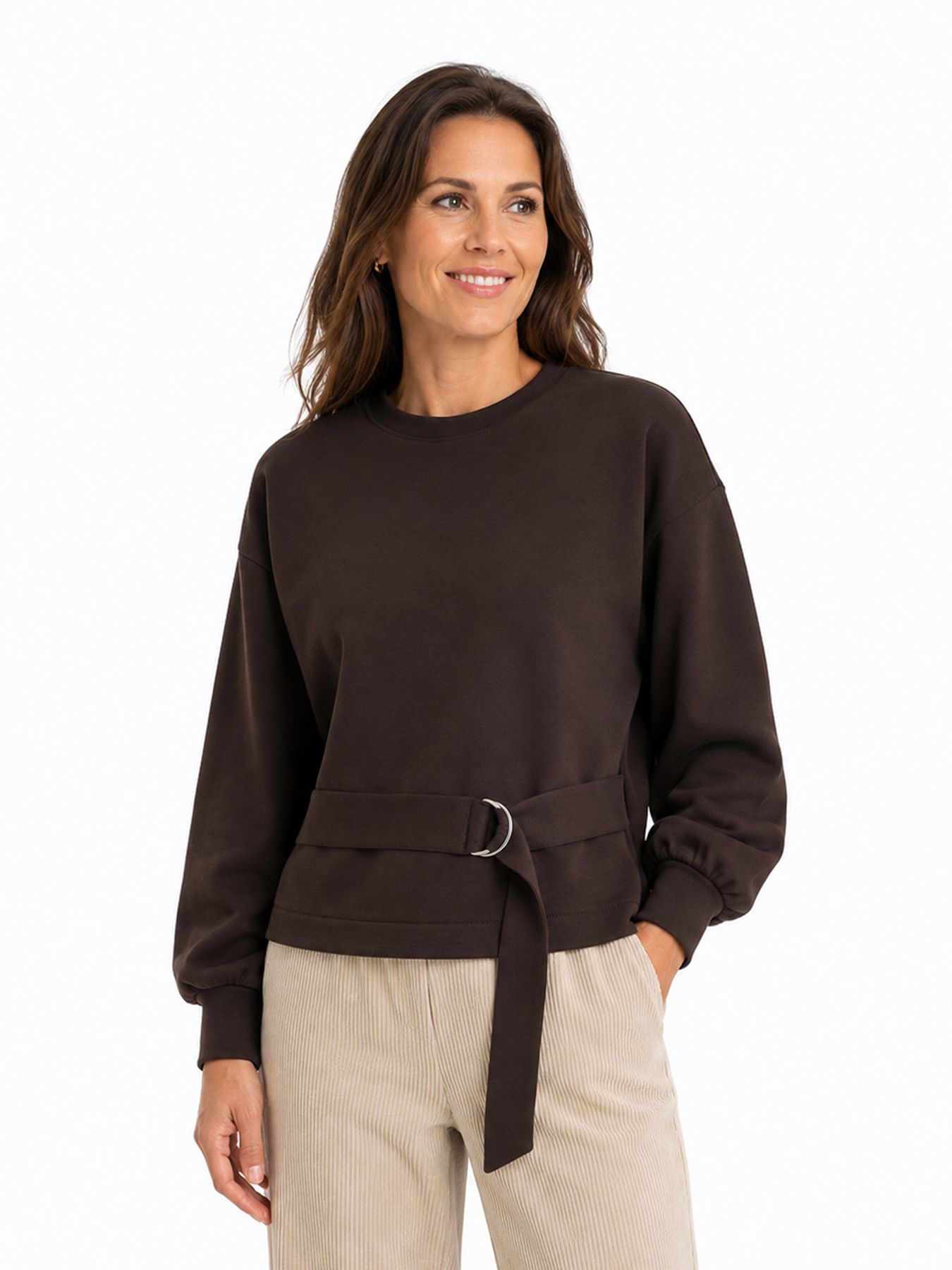 Red Button Shakira top & belt scuba espresso59 00116744-EKA26007300000118