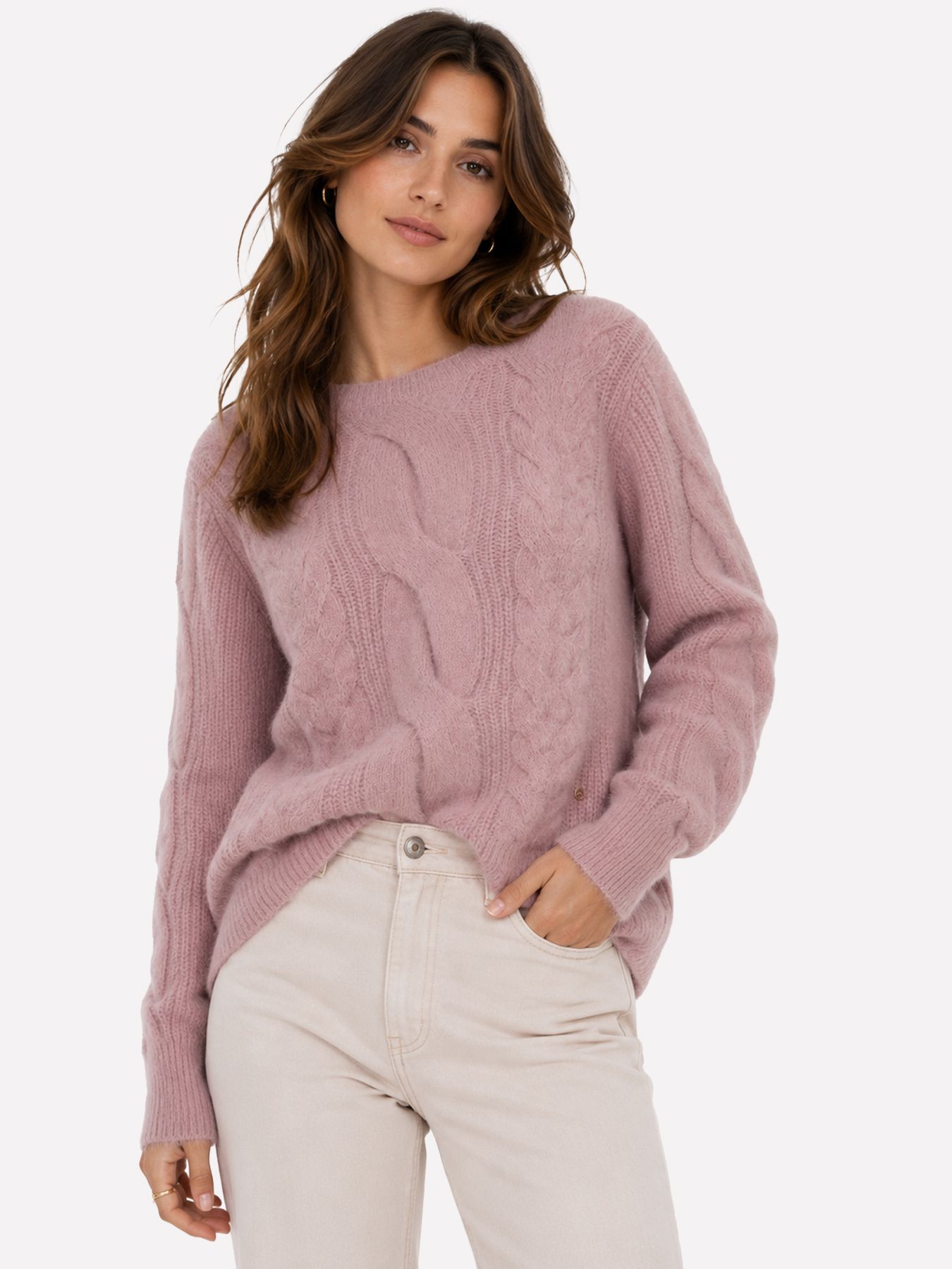 Red Button Sweet fluffy cable mauve348 00116755-EKA26007300000136