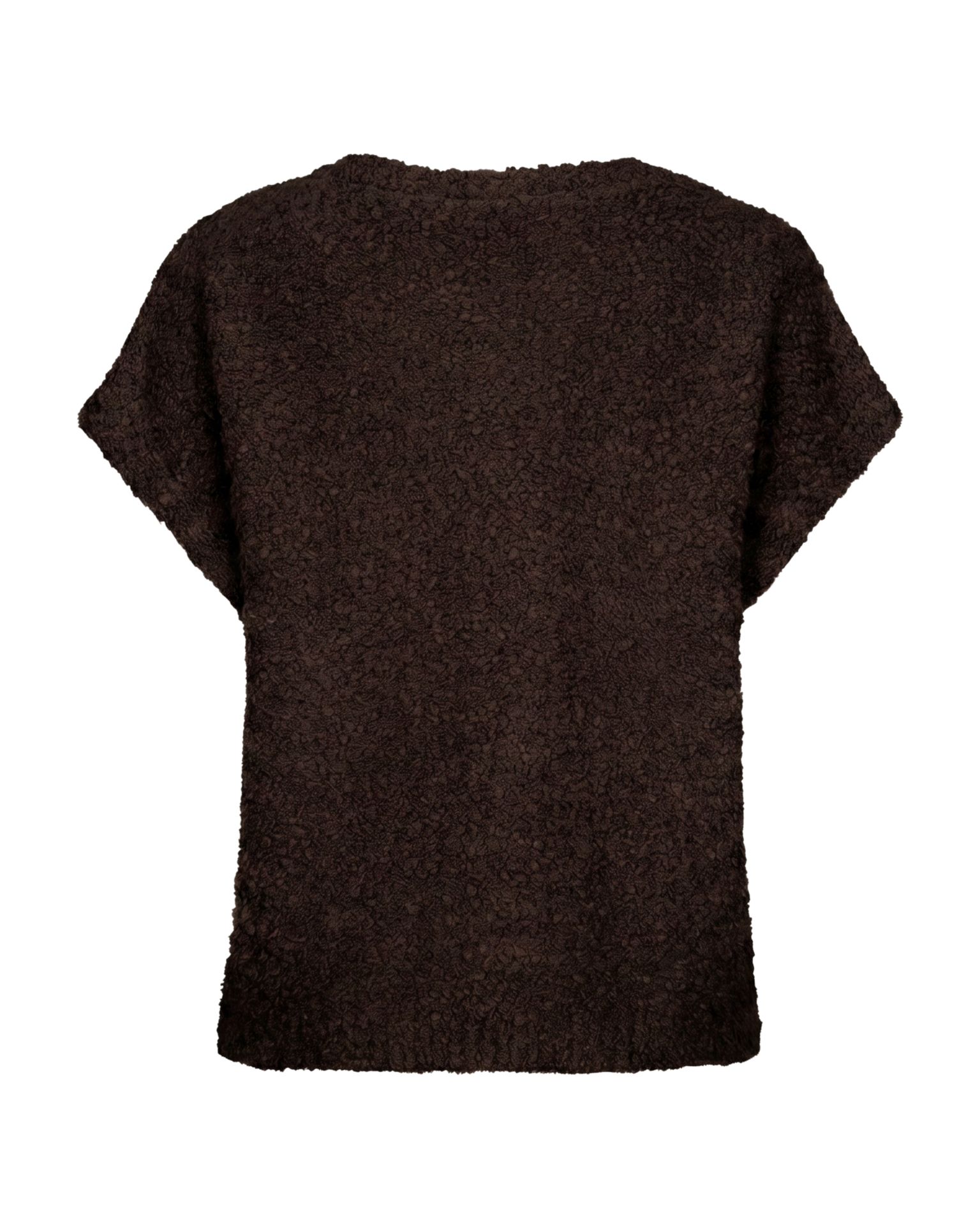 Red Button Sleeveless knit boucle espresso59 2900168600051