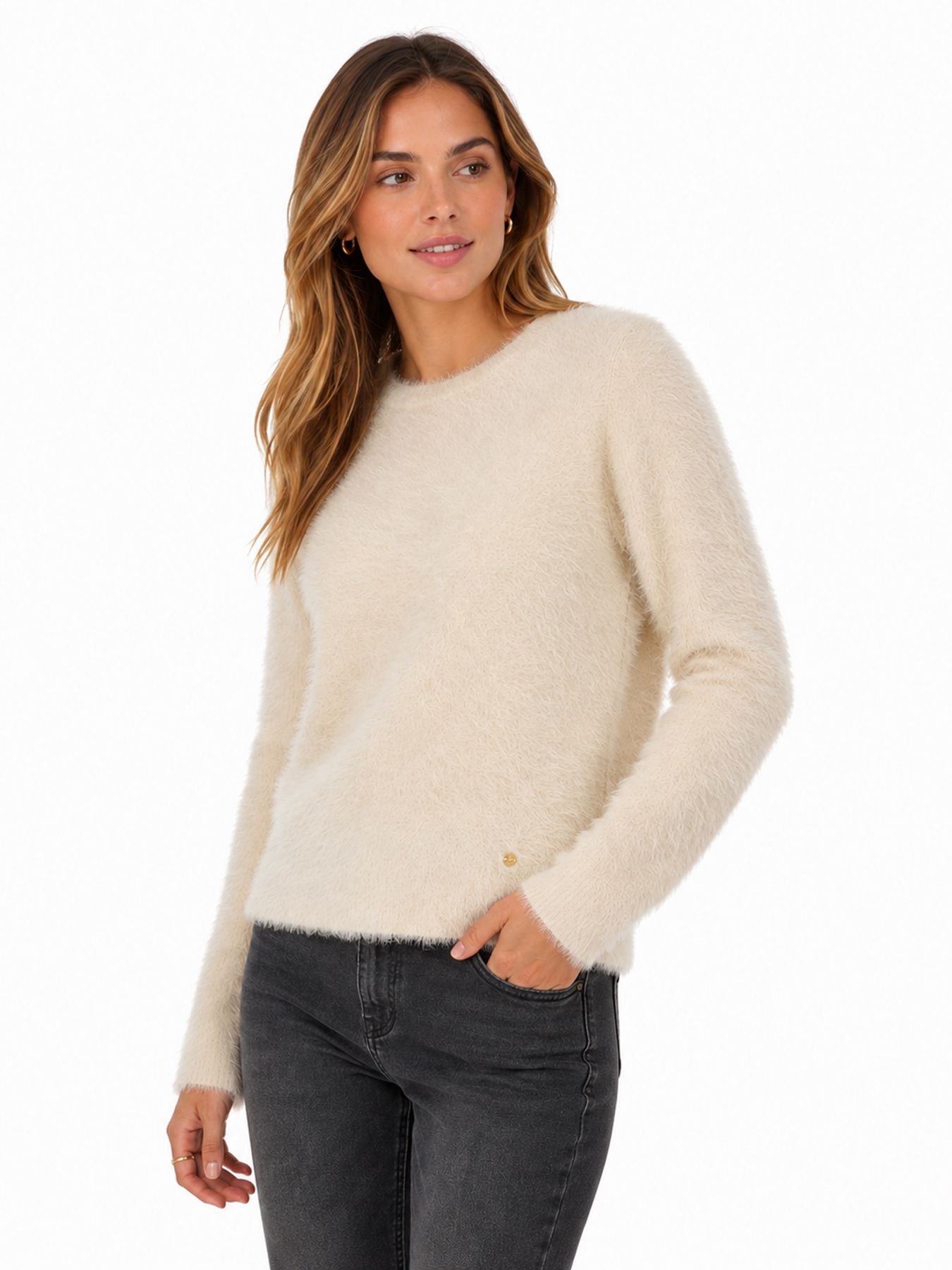 Red Button Sweet fuzzy cream337 00116762-EKA26007300000073