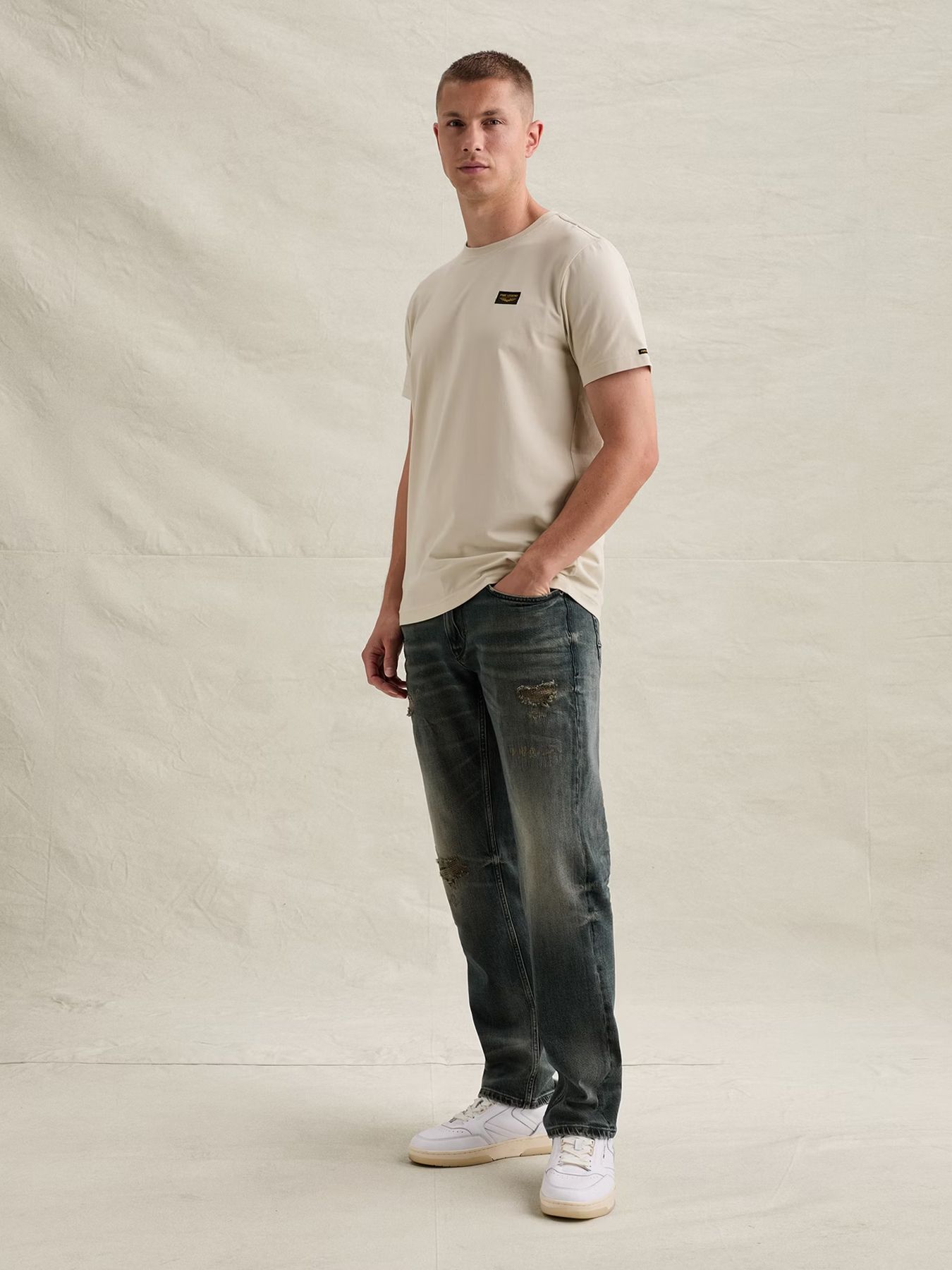 Pme Legend Short sleeve r-neck American Class Bone White 2900163295016