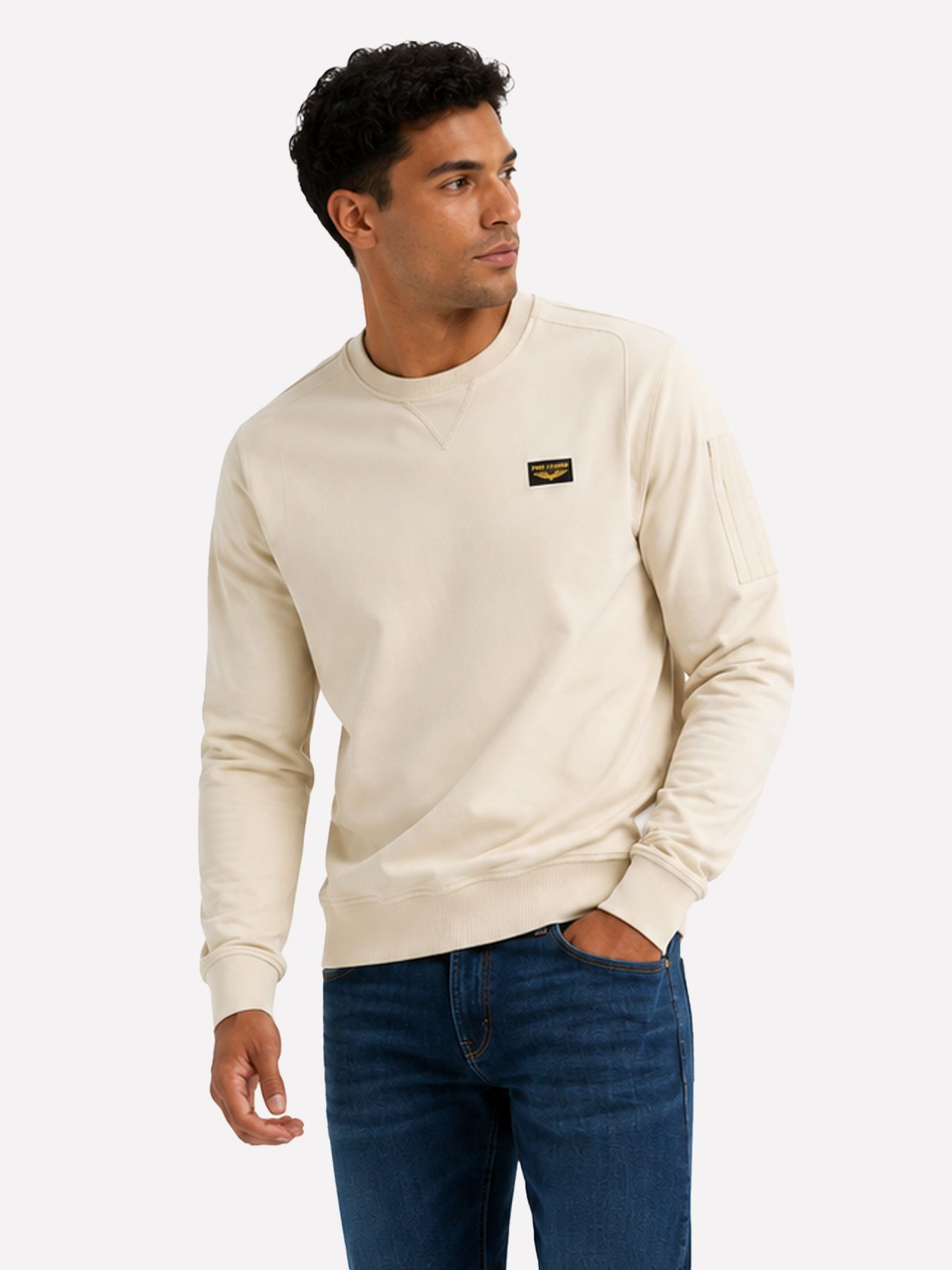 Pme Legend Crewneck American Classic Bone White 00116767-7013