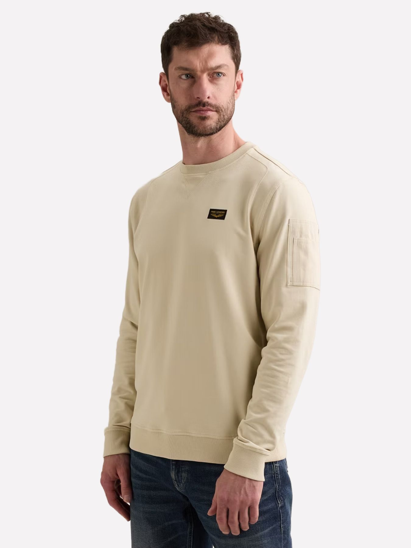 Pme Legend Crewneck American Classic Bone White 00116767-7013