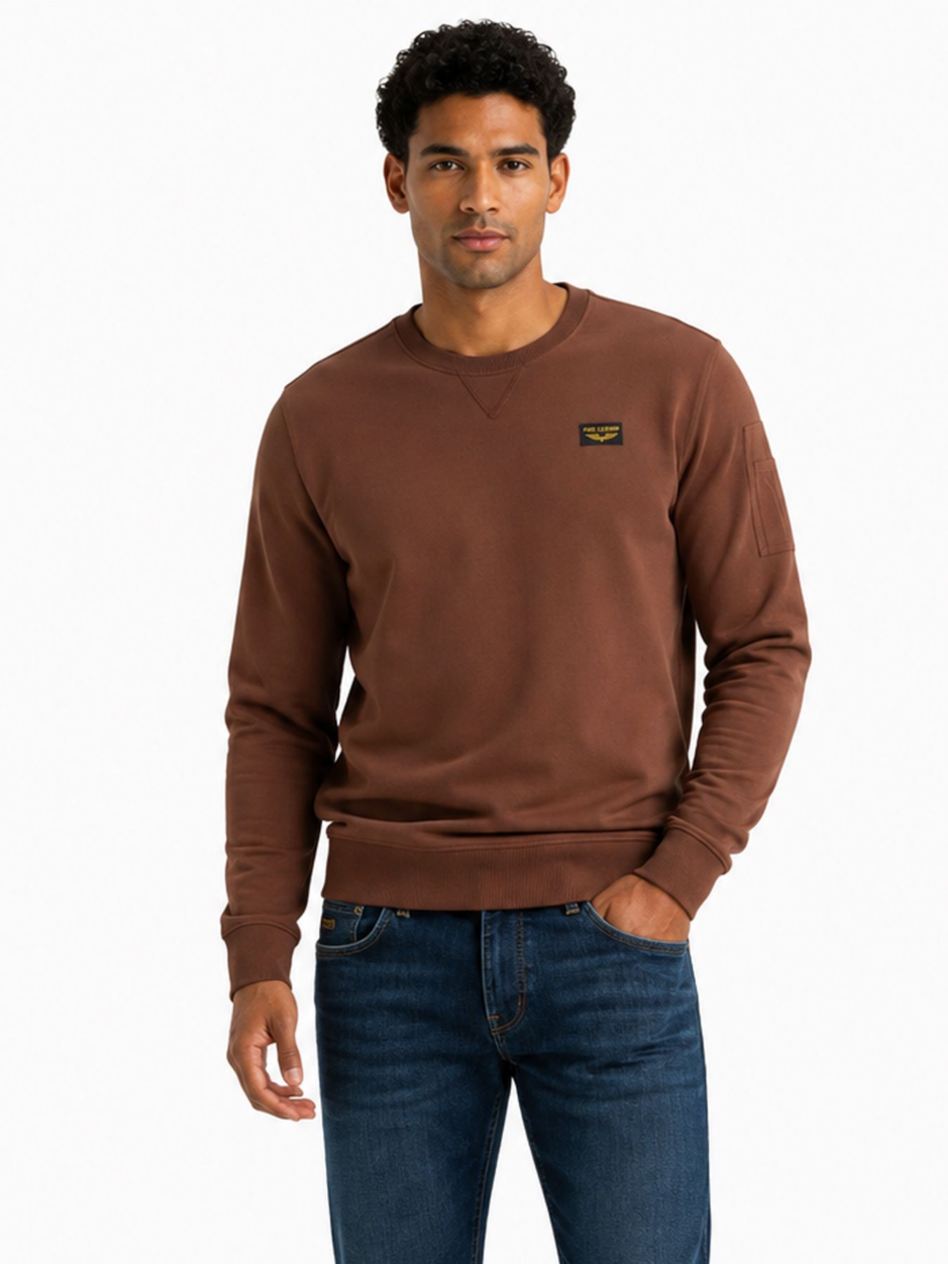 Pme Legend Crewneck American Classic Cappuccino 00116767-8168