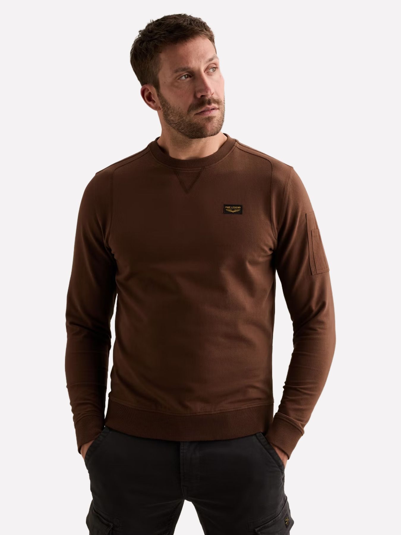 Pme Legend Crewneck American Classic Cappuccino 00116767-8168