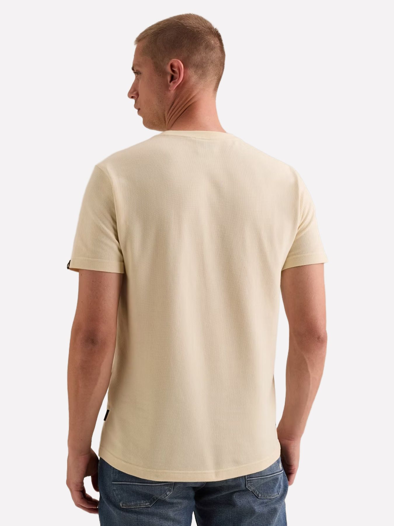 Pme Legend Short sleeve r-neck flat waffle je Bone White 2900163301052