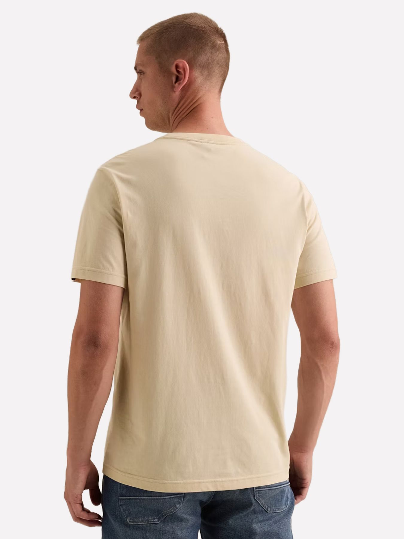 Pme Legend Short sleeve r-neck single jersey Bone White 2900163302042