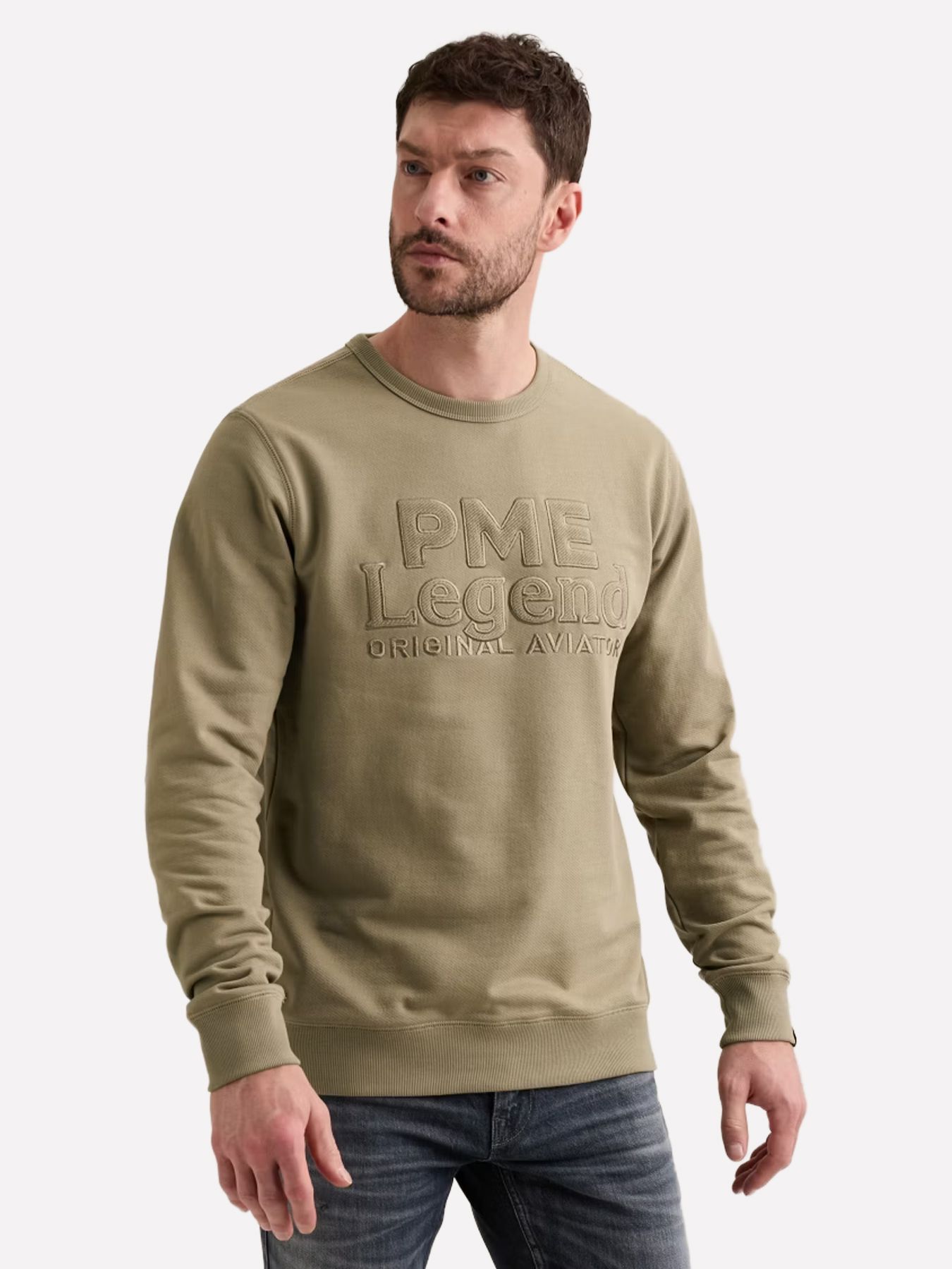 Pme Legend Crewneck loopback cotton twill Overland Trek 2900163304046