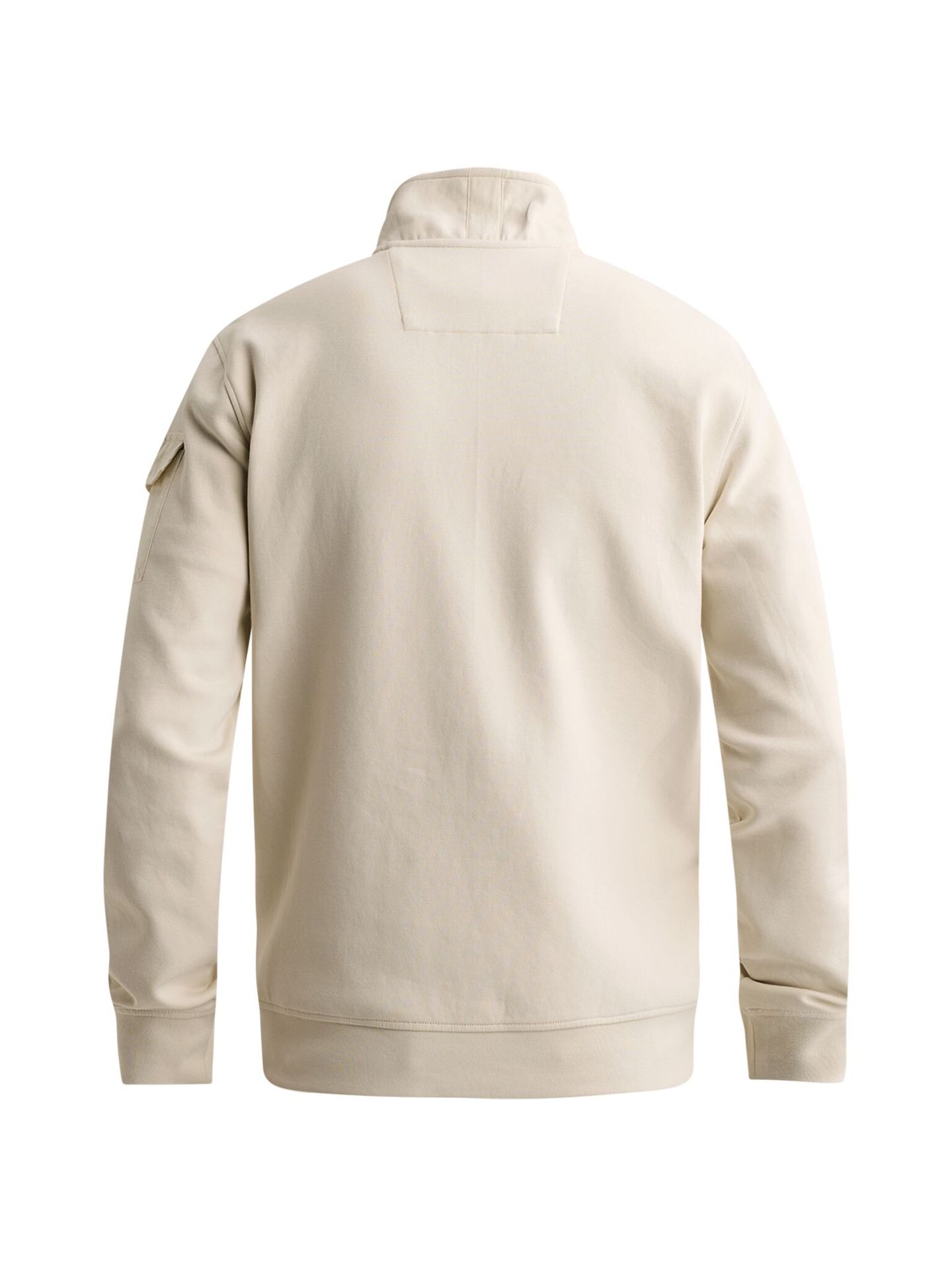 Pme Legend Half zip collar interlock jersey Bone White 00116773-7013