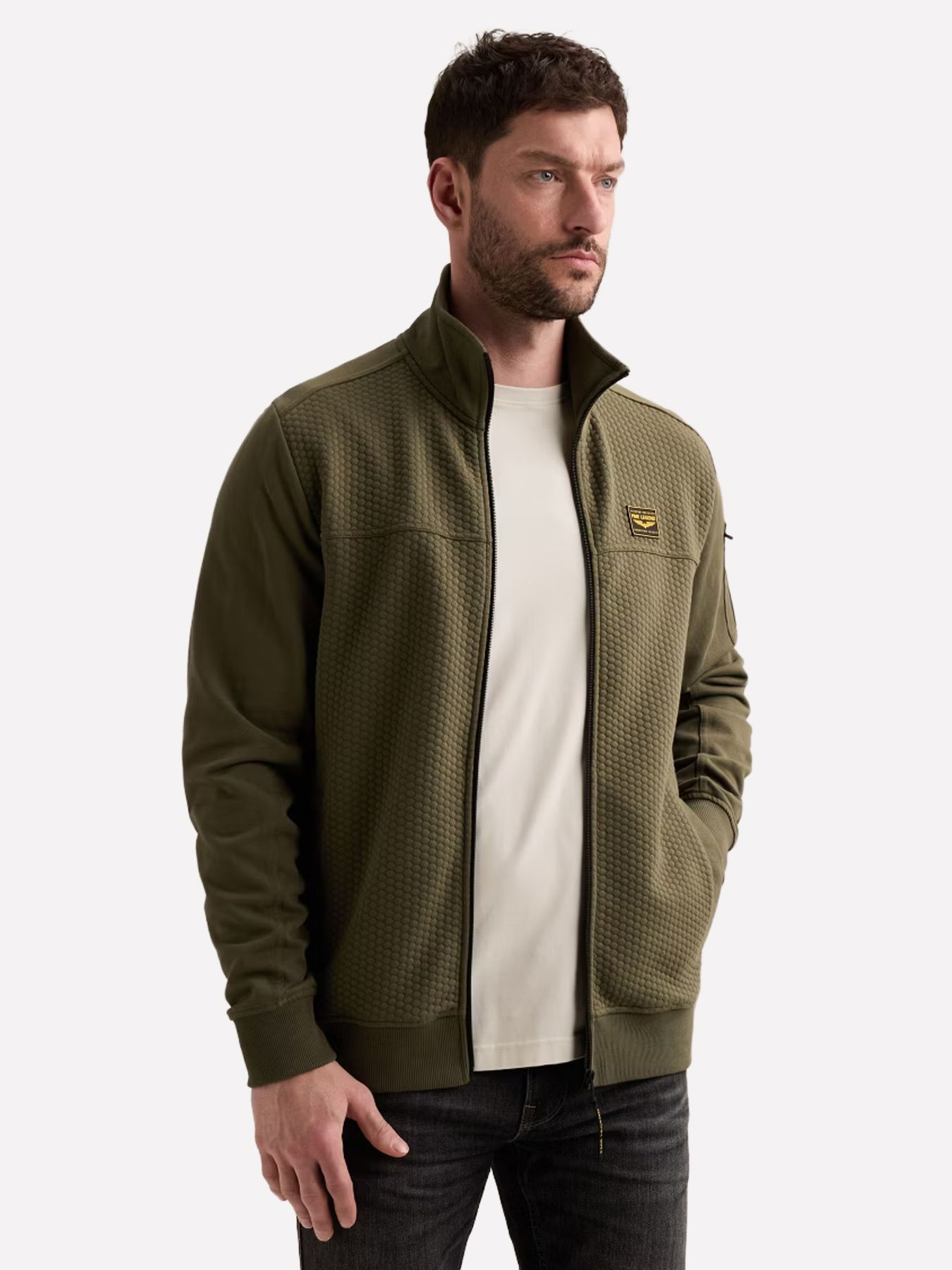 Pme Legend Zip jacket jacquard interlock fren Kalamata 2900163310047