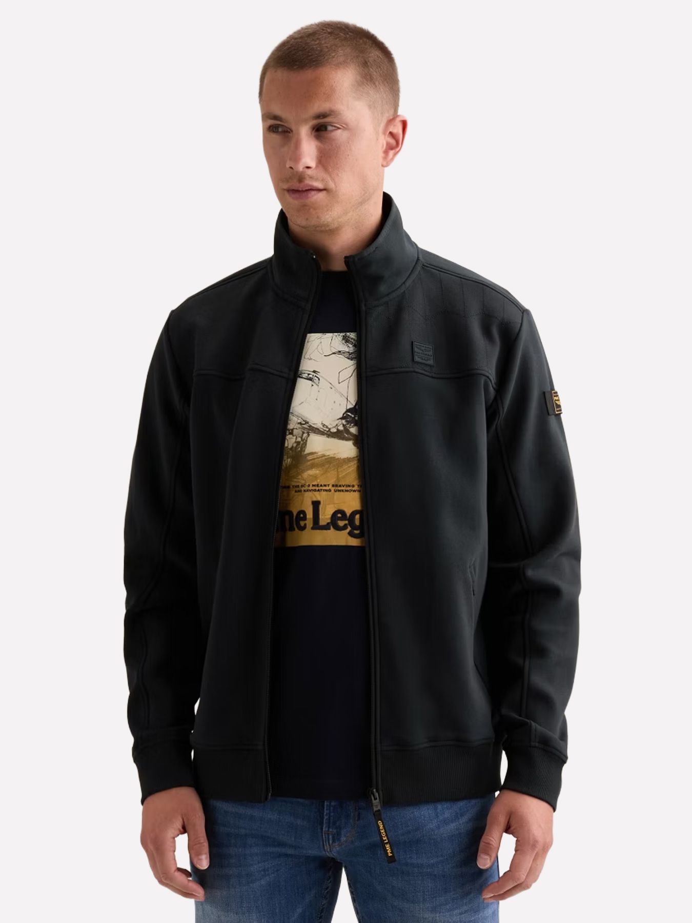 Pme Legend Zip jacket interlock sweat Salute 2900163312010