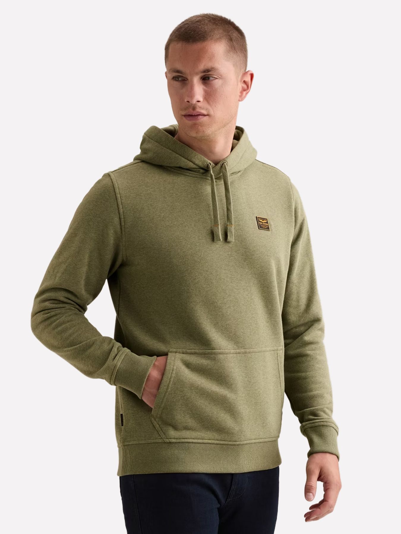 Pme Legend Hooded 3t cross terry melange Loden Green 00116776-6380