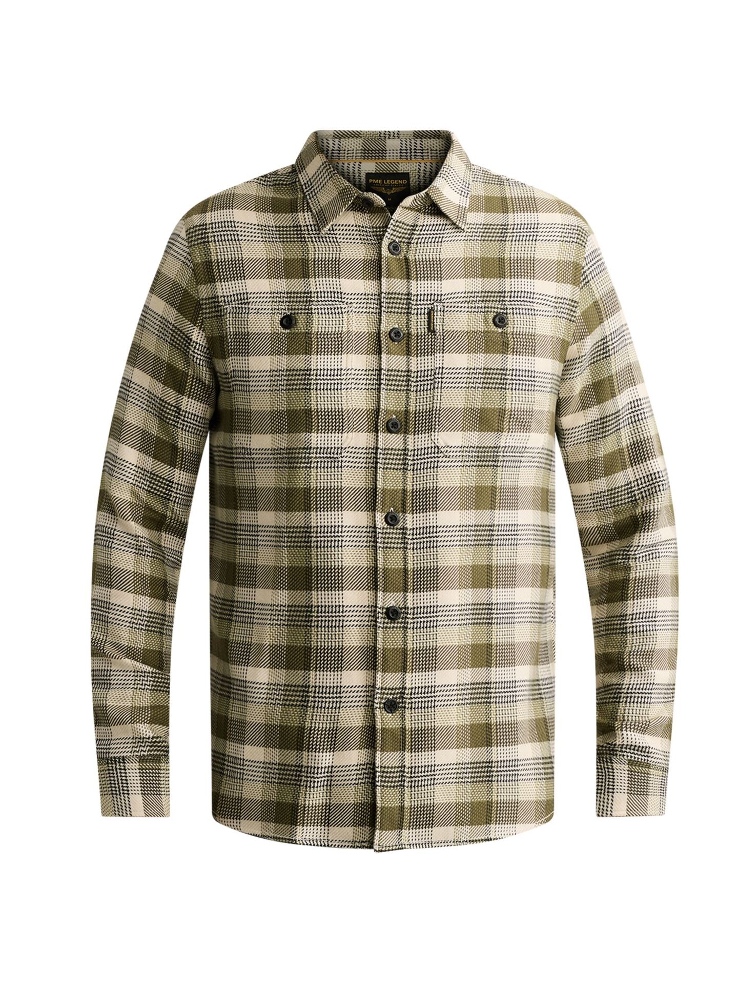 Pme Legend Long sleeve shirt yarn dye check Loden Green 00116782-6380